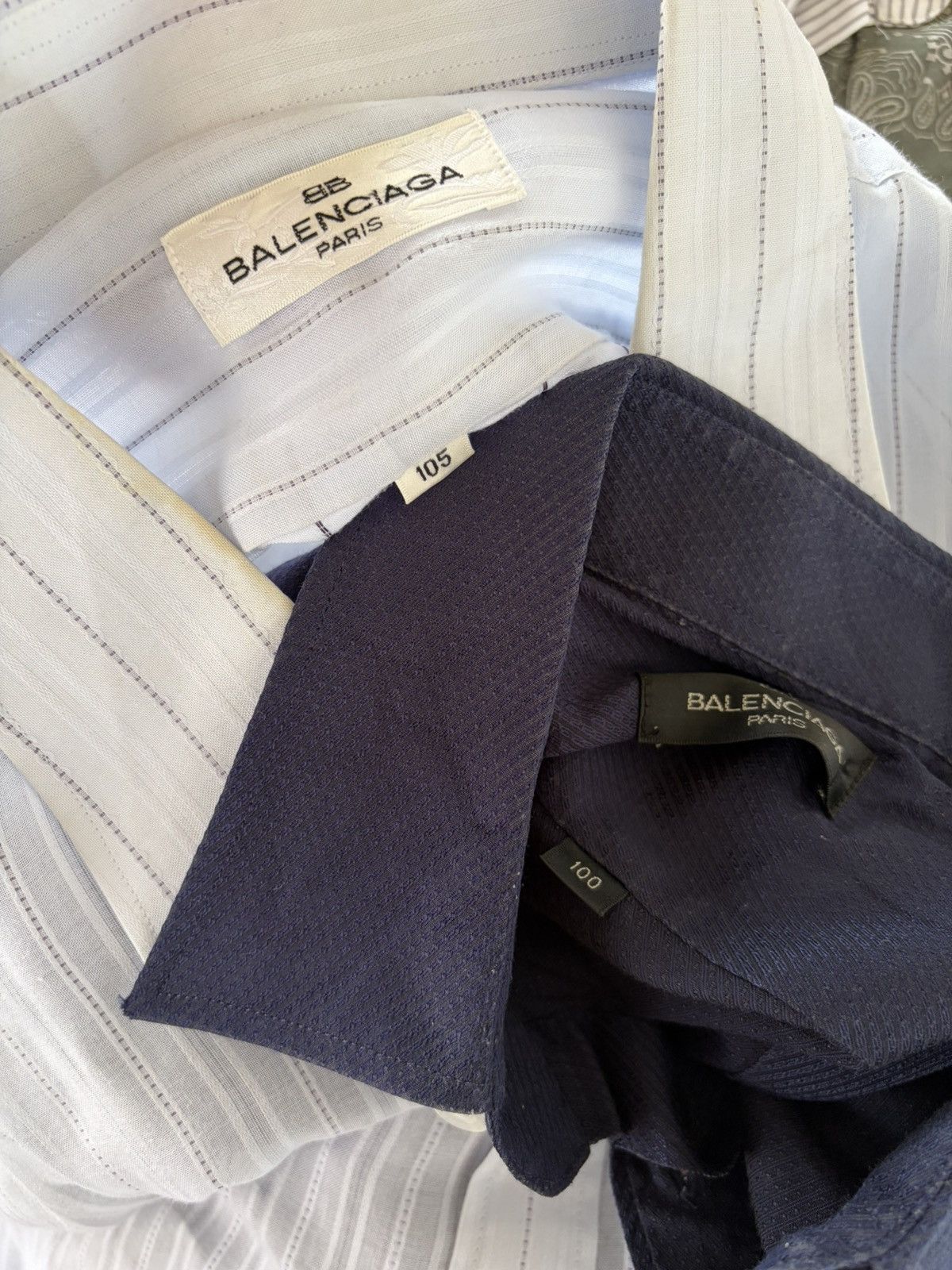 Balenciaga Balenciaga double layered vintage shirt button Size US L / EU 52-54 / 3 - 5 Thumbnail