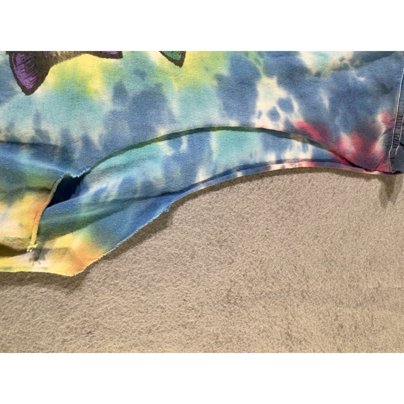 Vintage VINTAGE Tie Dye Cat Shirt Mens Large Spiral Trippy Psychedelic Graphic Upcycled y2k VTG Size US L / EU 52-54 / 3 - 7 Thumbnail