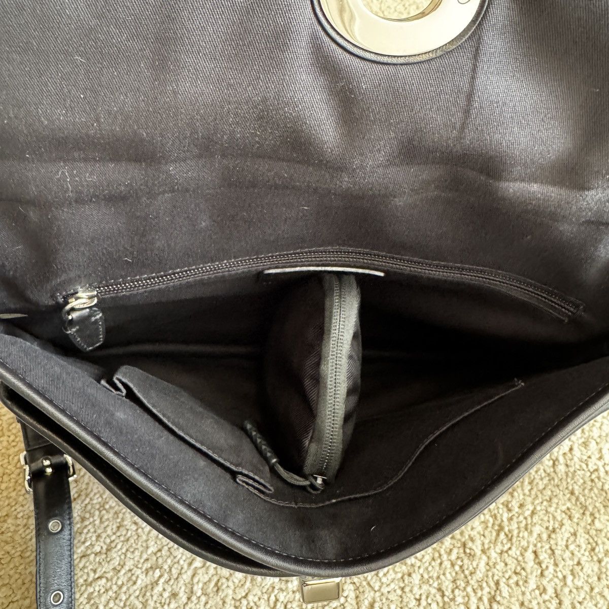 Coach × Vintage COACH ARCHIVE Leather Briefcase Vintage Bag Unisex Black Size ONE SIZE - 5 Thumbnail