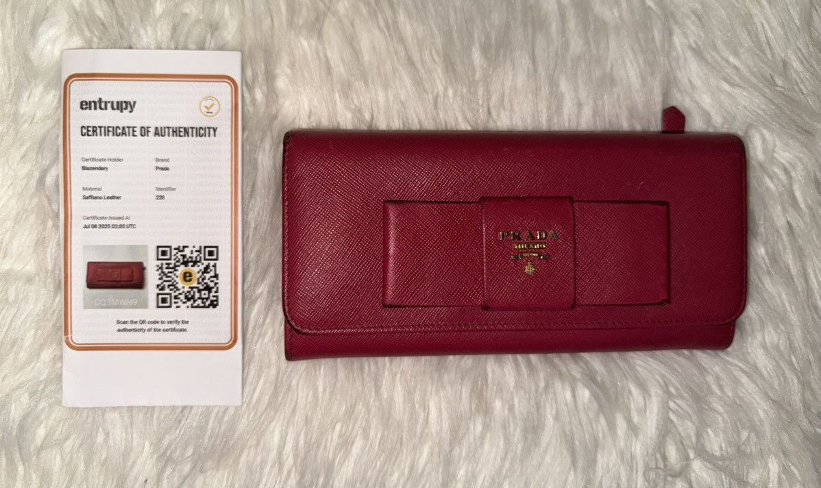 Prada Prada Pink Saffiano Long Wallet Size ONE SIZE - 16 Thumbnail