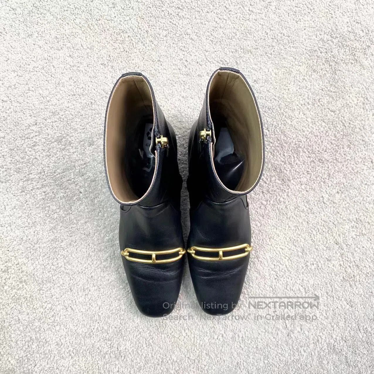 Hermes Hermes Goatskin booties for outdoor recreation| Size US 5.5 / IT 35.5 - 3 Thumbnail