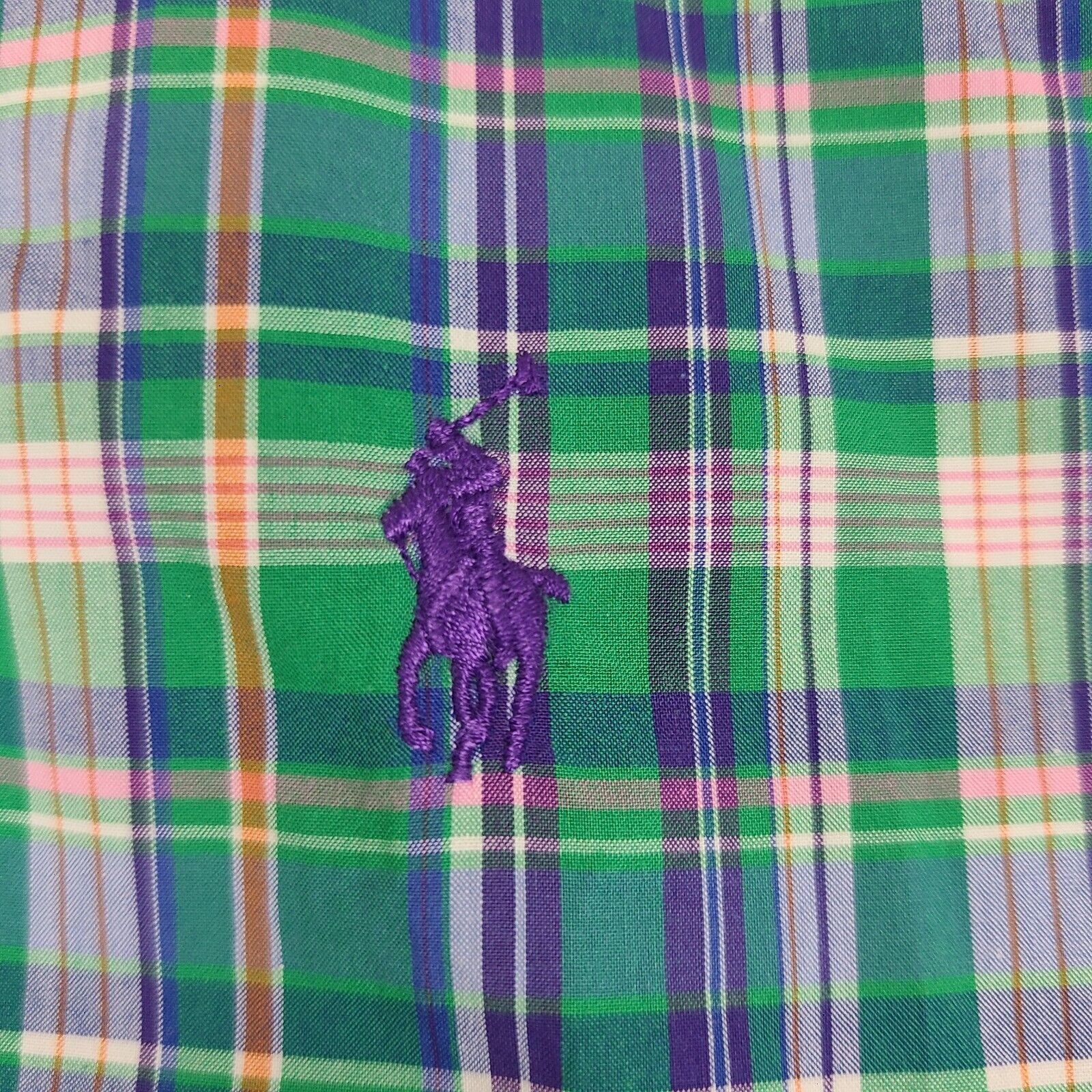 Polo Ralph Lauren Polo Ralph Lauren Shirt Mens L Green Plaid Regular Fit Butto Size US L / EU 52-54 / 3 - 2 Thumbnail
