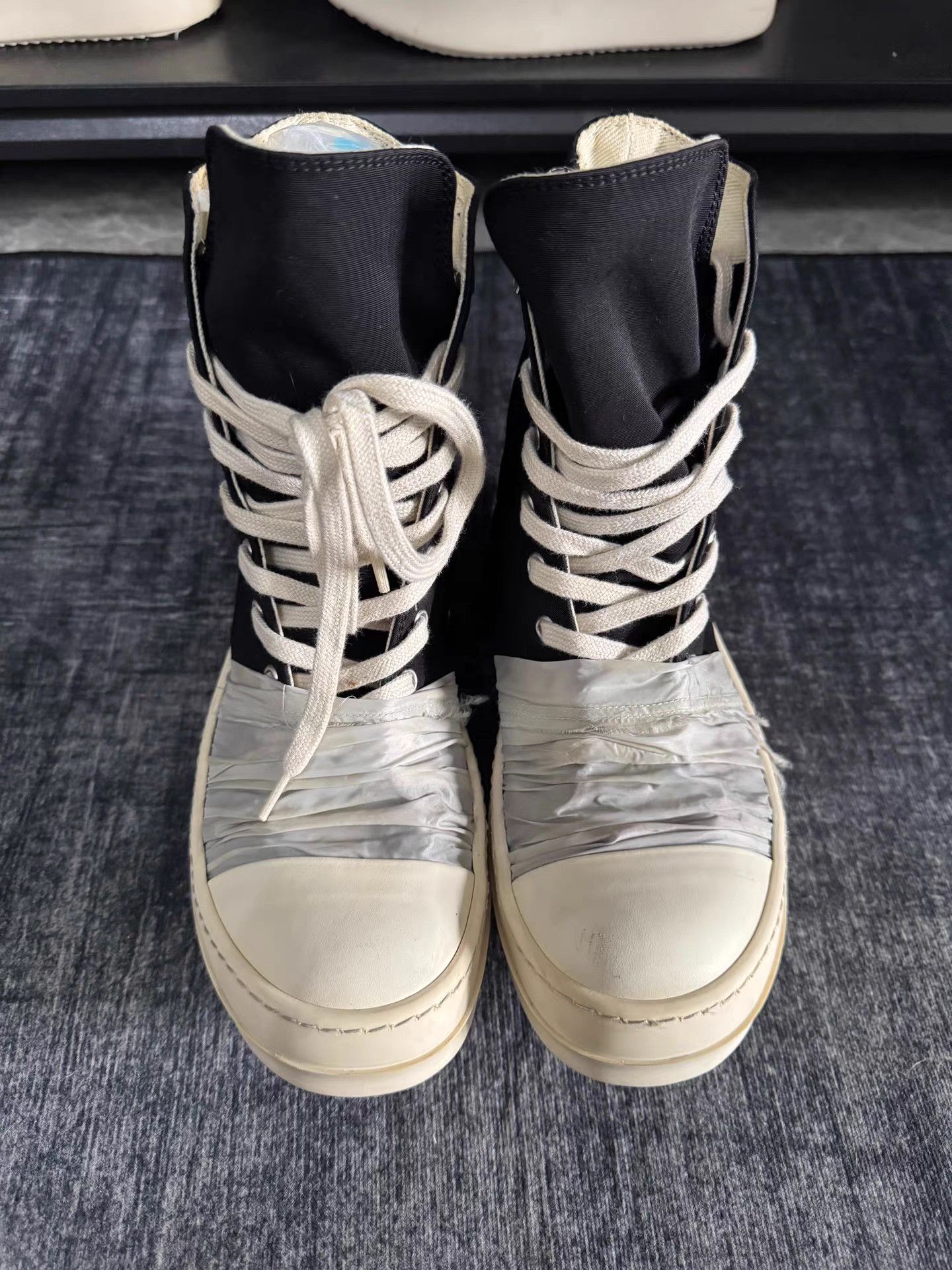 Rick Owens rick owens Satin White Lace-up Turbo Cyclops Size US 7.5 / IT 37.5 - 3 Thumbnail
