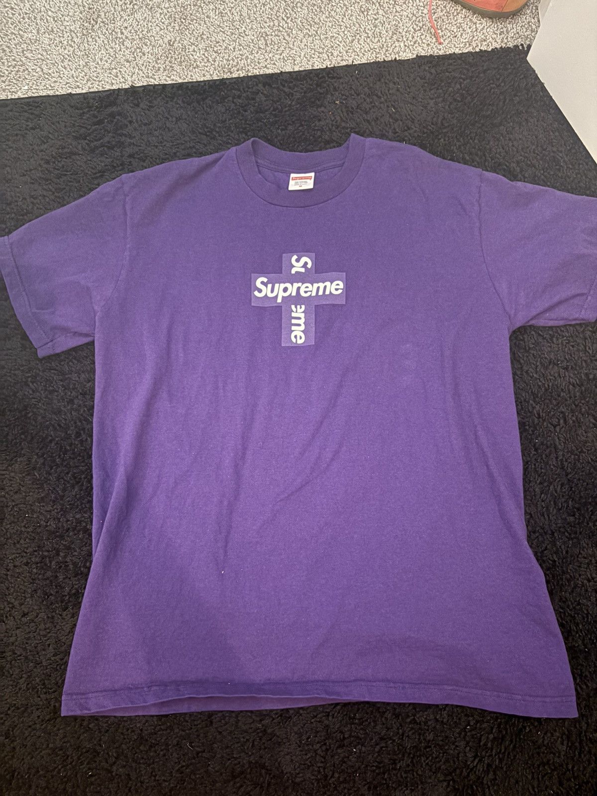 Supreme Purple Supreme cross box tee Size US M / EU 48-50 / 2 - 1 Thumbnail