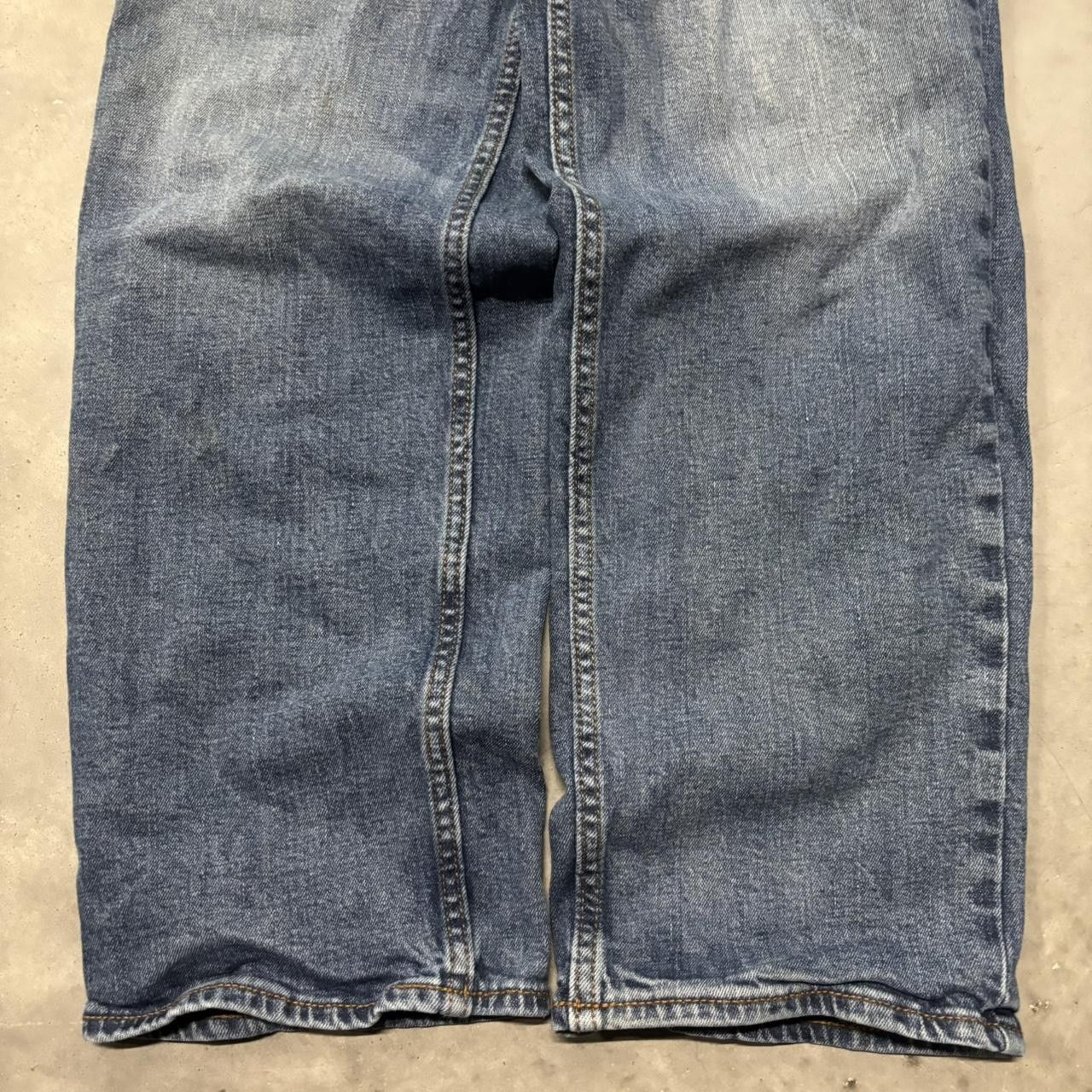 Japanese Brand × Vintage Crazy Vintage Y2K/2000s Grunge Dark Wash Essential Denim Jeans! Size US 31 - 6 Thumbnail
