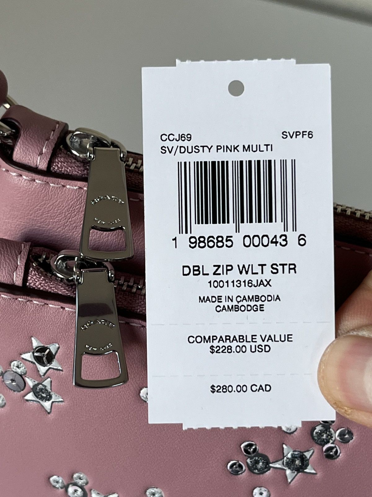 Coach Coach double zip wristlet with star print Size ONE SIZE - 5 Thumbnail