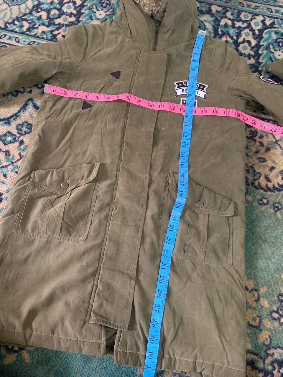 Designer Repipi Armario Long Sweater Jacket Army Style XS Size US XS / EU 42 / 0 - 8 Thumbnail