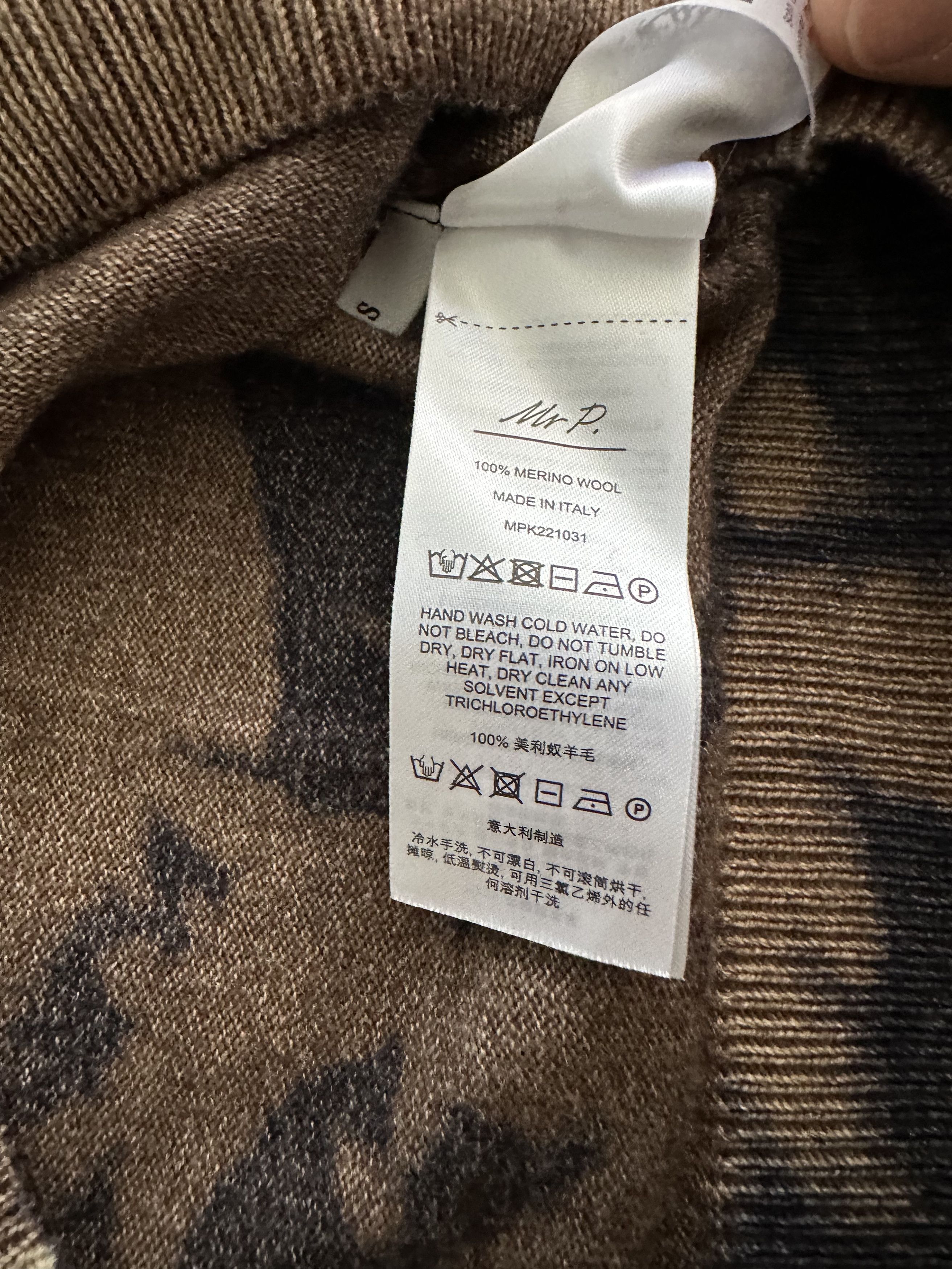 Mr P. Spray-Dyed Merino Wool Sweater Size US S / EU 44-46 / 1 - 7 Thumbnail