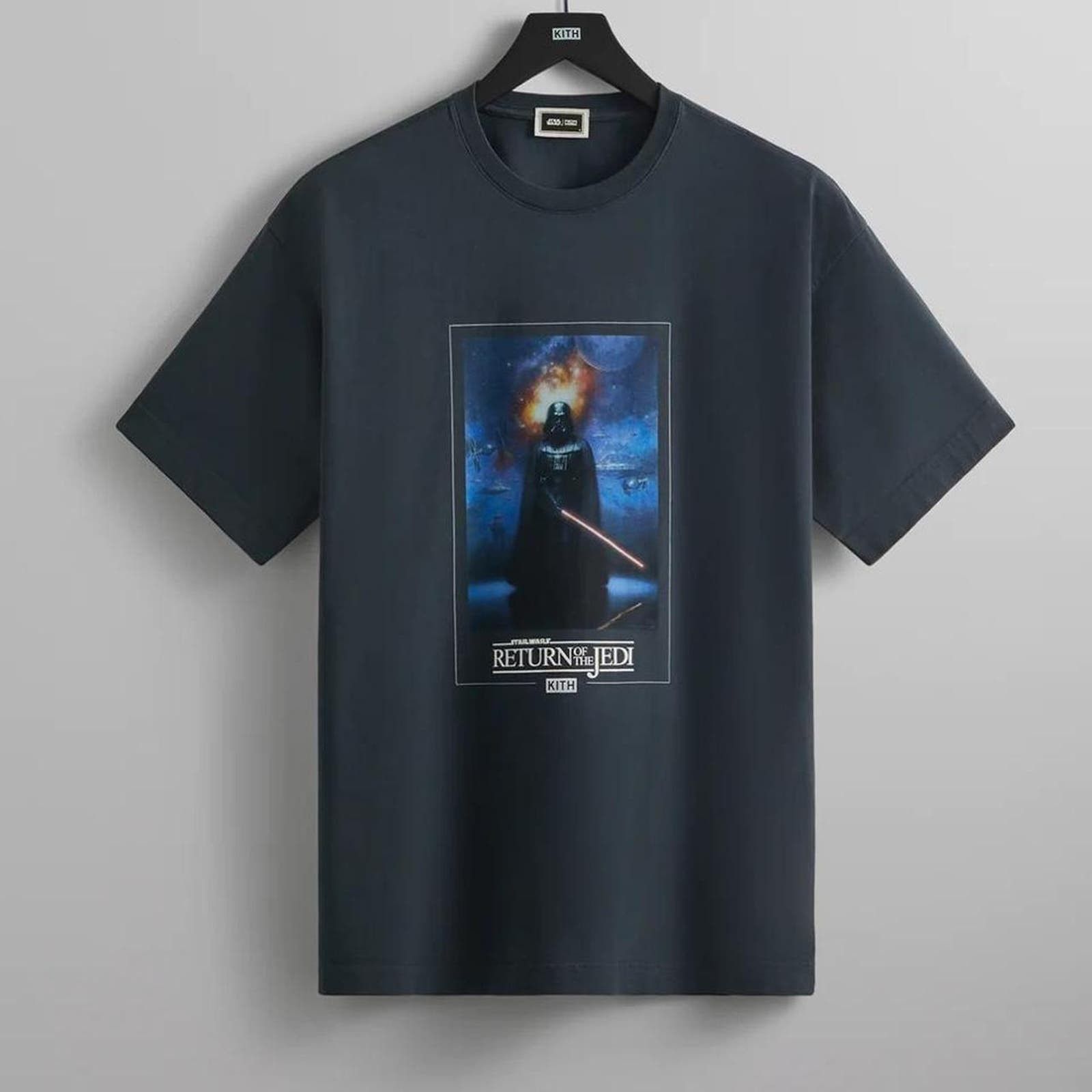 image of Kith X Star Wars Sith Lord Vintage T Shirt in Black, Men's (Size XL)