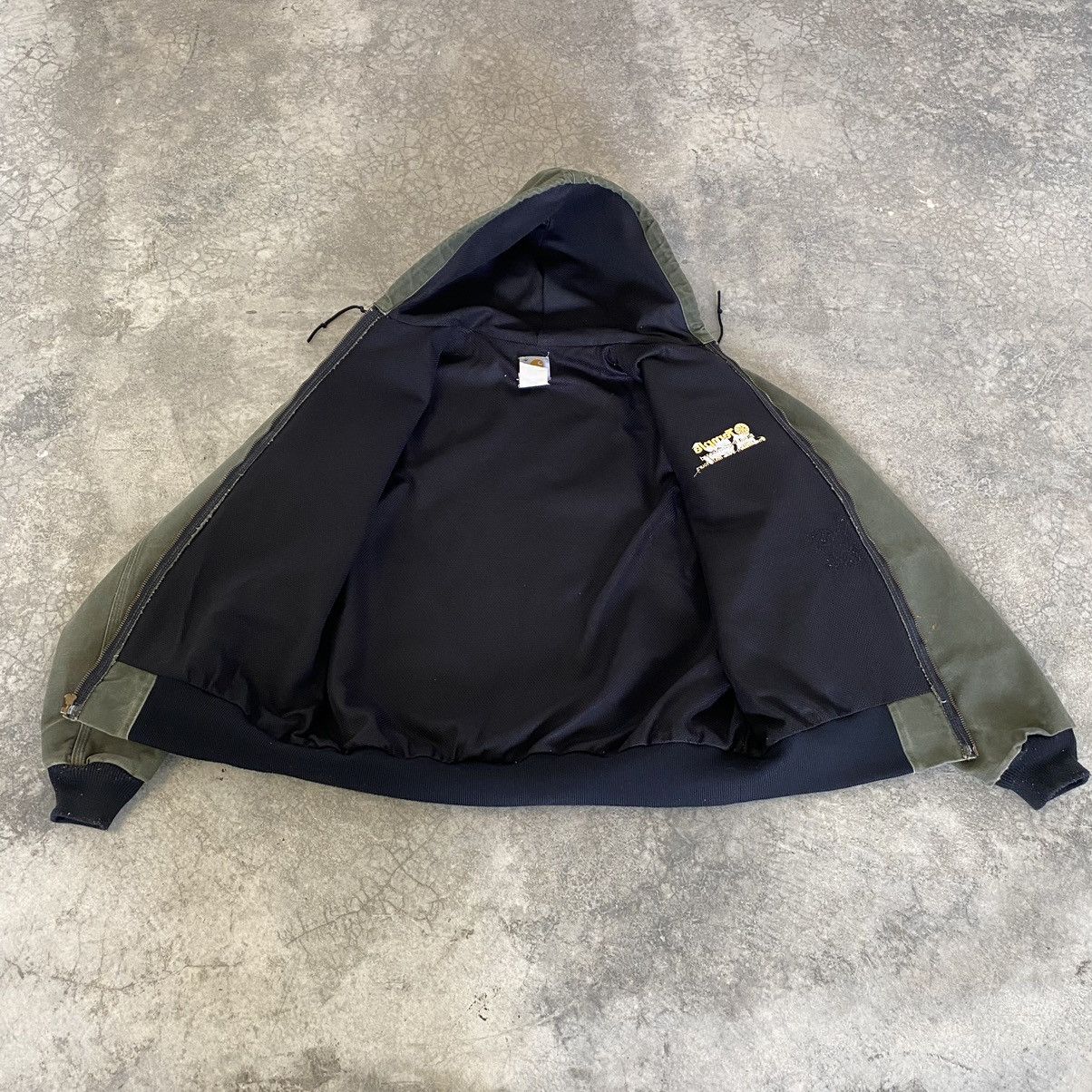Carhartt × Vintage Vintage Carhartt Moss Green Hooded Active Jacket Size US L / EU 52-54 / 3 - 23 Thumbnail