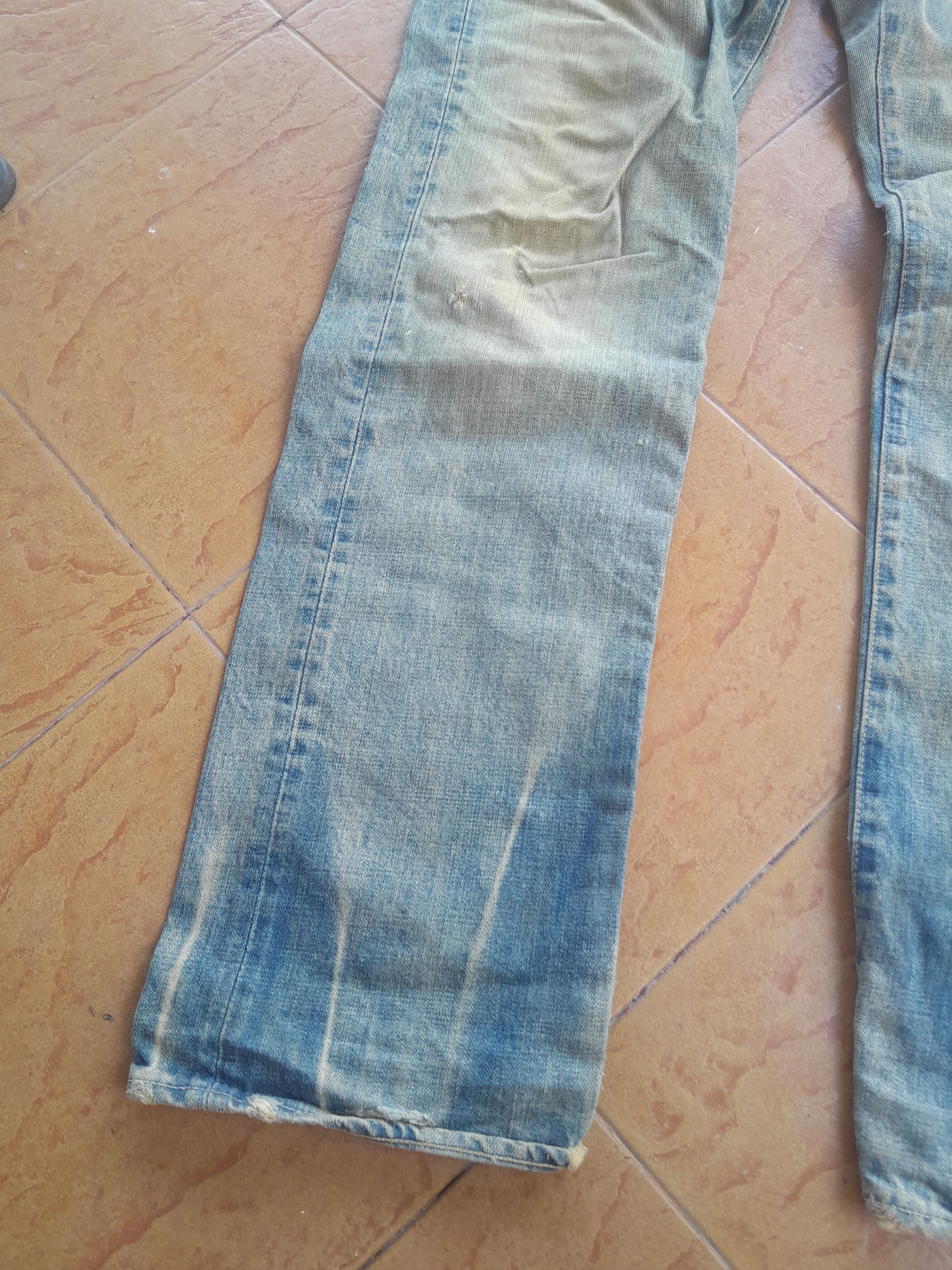 Japanese Brand ❗FINAL DROP❗SPELLBOUND DISTRESSED DIRTY DENIM Size US 32 / EU 48 - 6 Thumbnail