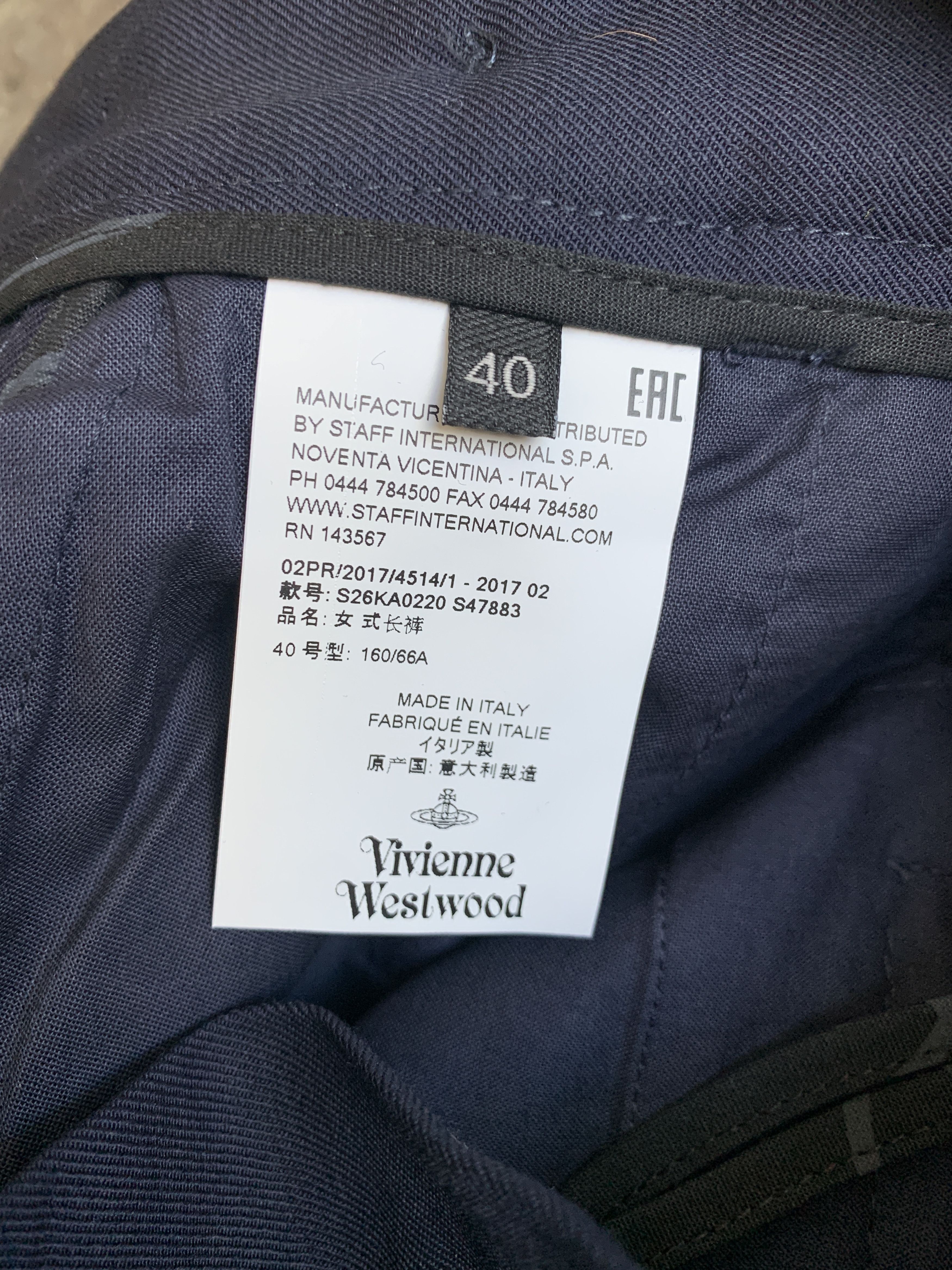 Vivienne Westwood NWT 2017 720$ Asymmetrical Alcoholic Pants with Zipper Size US 28 / EU 44 - 10 Thumbnail