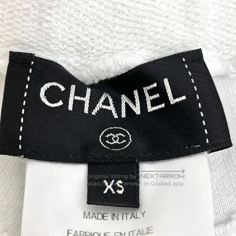 Chanel Chanel White Cotton Casual Pants for Women . Size 23" - 6 Thumbnail