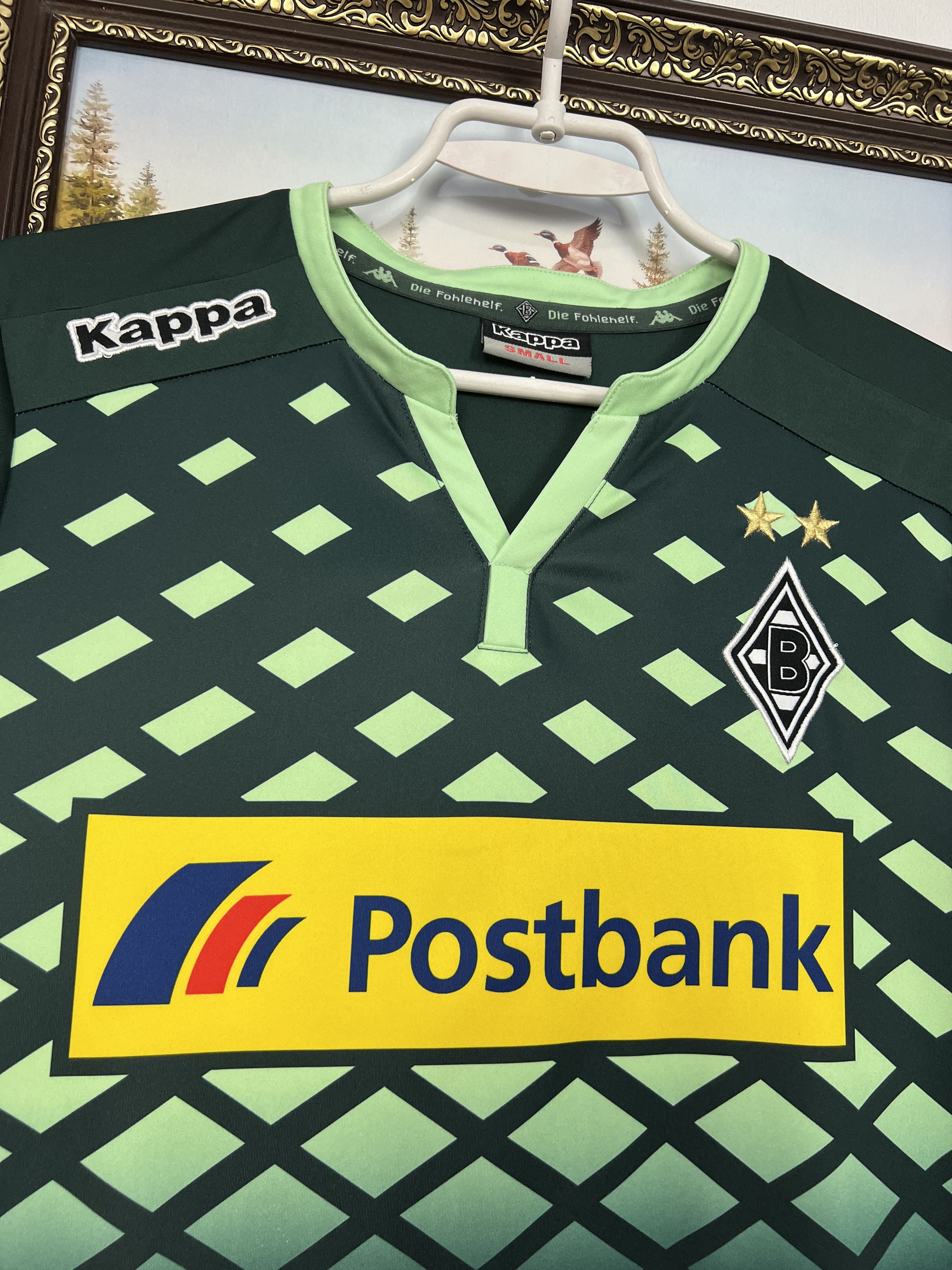 Kappa Monchengladbach Away football shirt Soccer Jersey Trikot Size US S / EU 44-46 / 1 - 3 Thumbnail