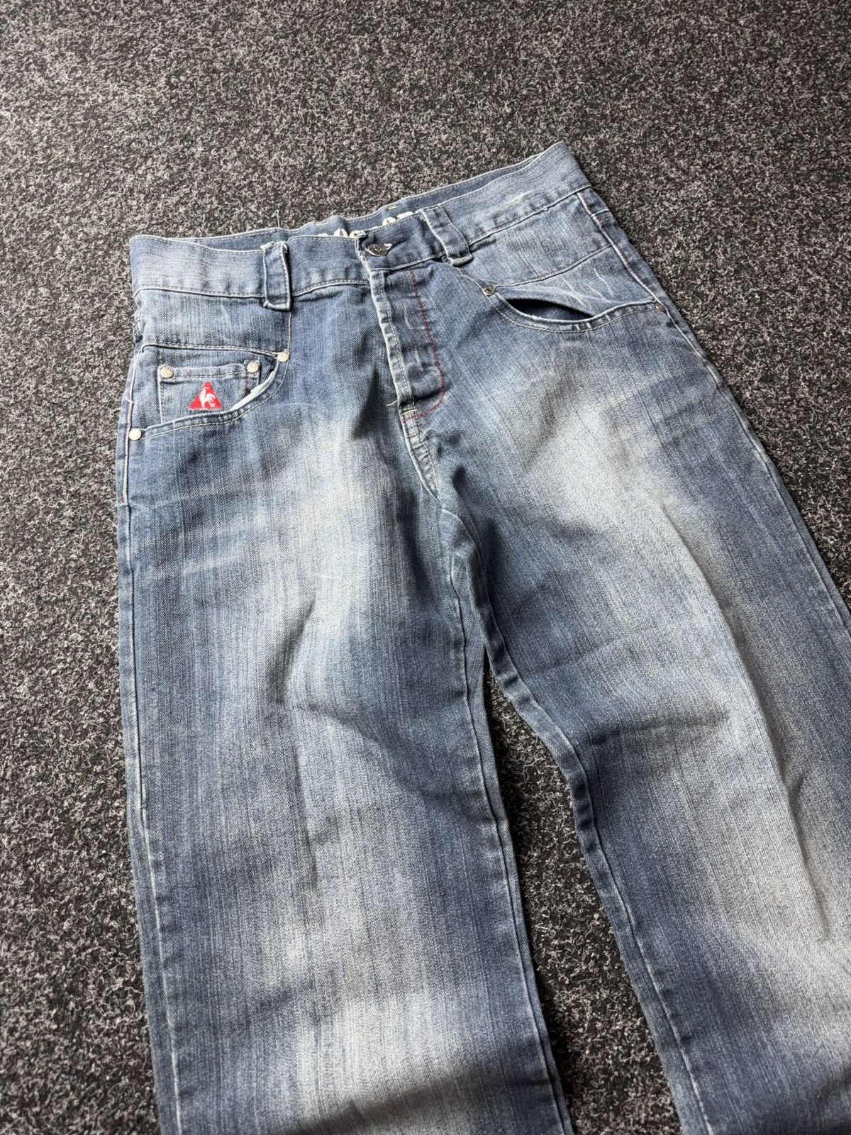 Le Coq Sportif Vintage Retro 00s Le Coq Sportif Straight Jeans Y2K Denim Size US 31 - 6 Thumbnail