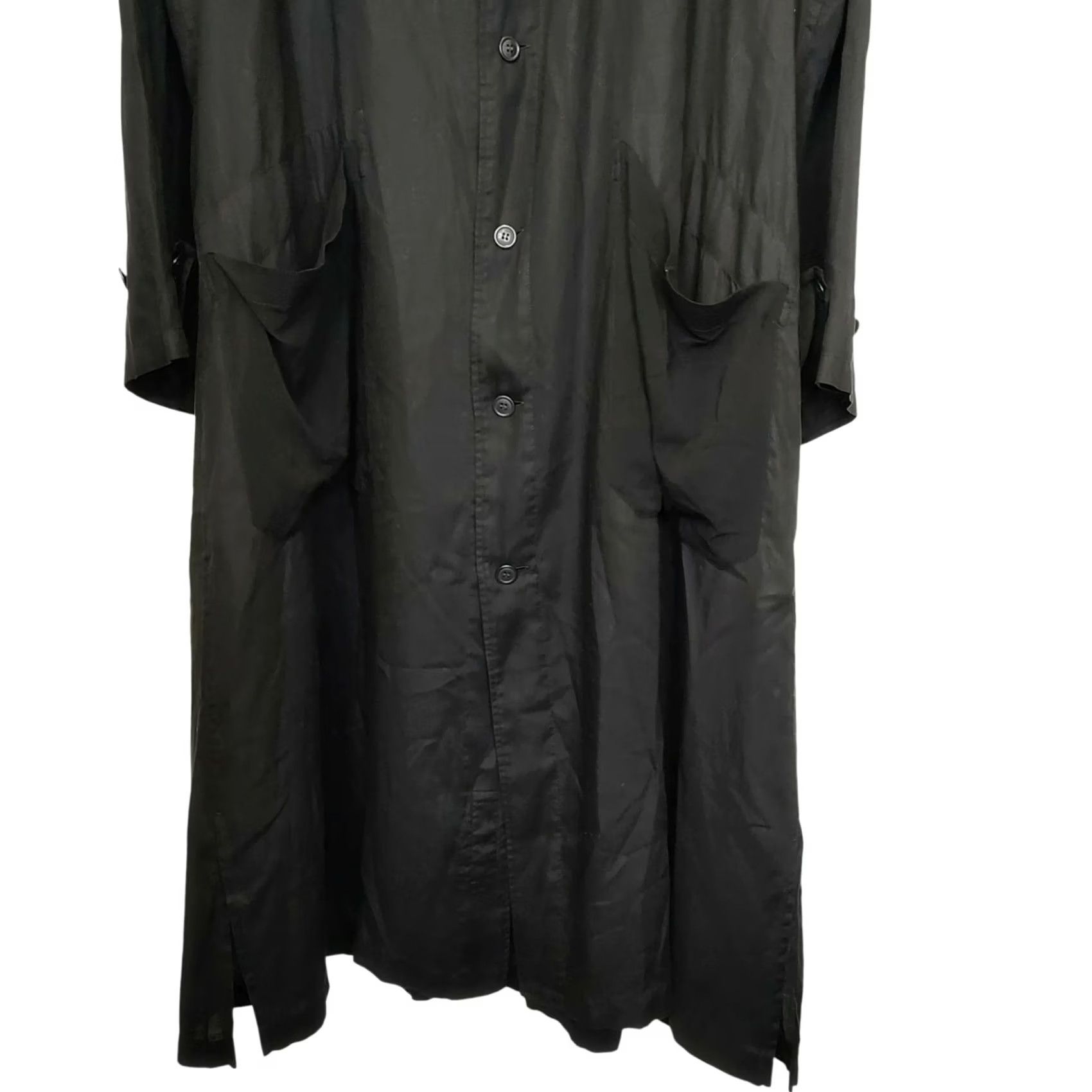 Yohji Yamamoto YOHJI YAMAMOTO POUR HOMME BIG SHIRT Black Size 3 Long Length 20AW Men's Used Size US S / EU 44-46 / 1 - 5 Thumbnail