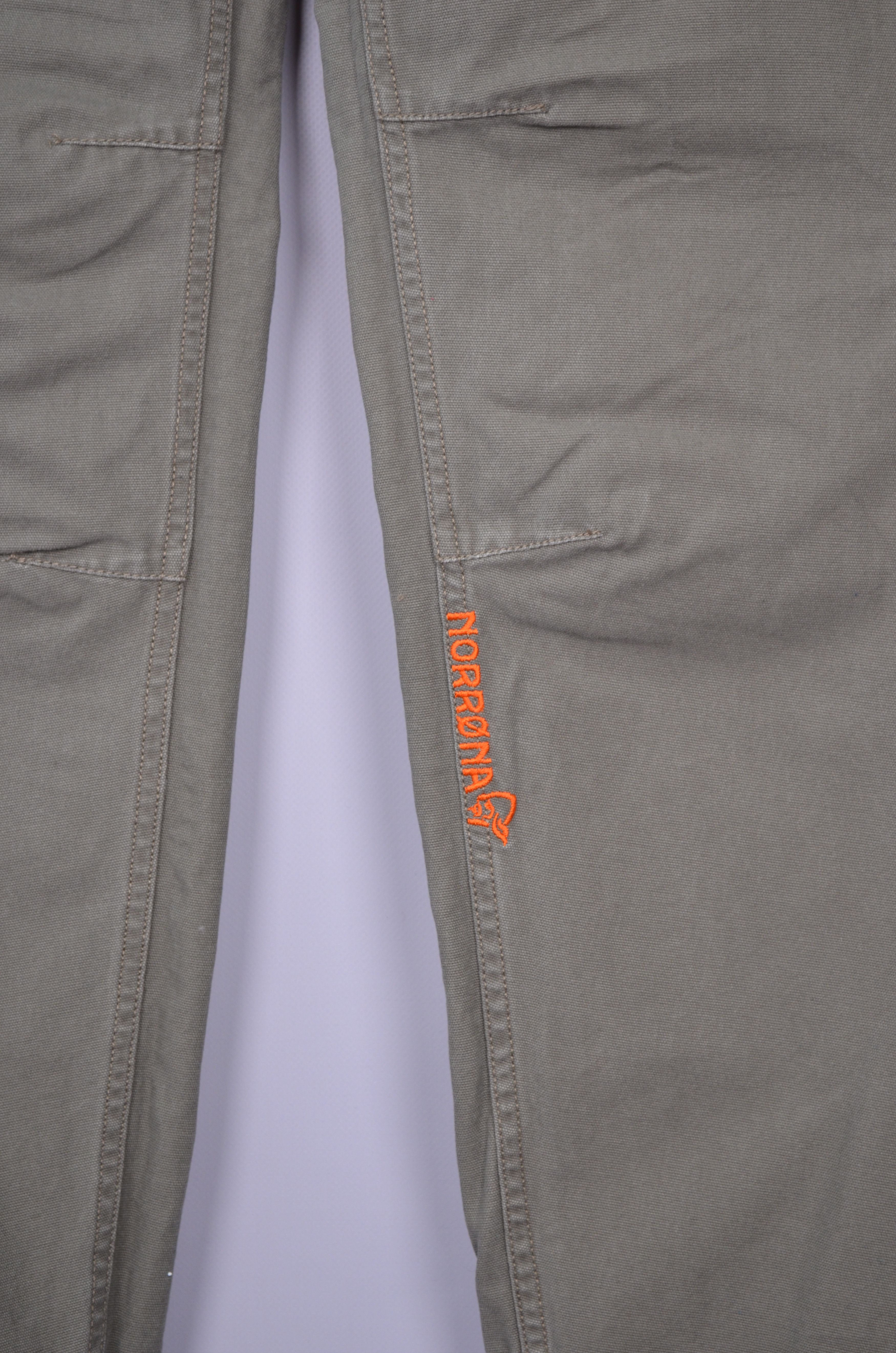 Norrona Norrona Canvas Pants Womens Grey Beige Bungee Cord Size L Size 32" / US 10 / IT 46 - 4 Thumbnail