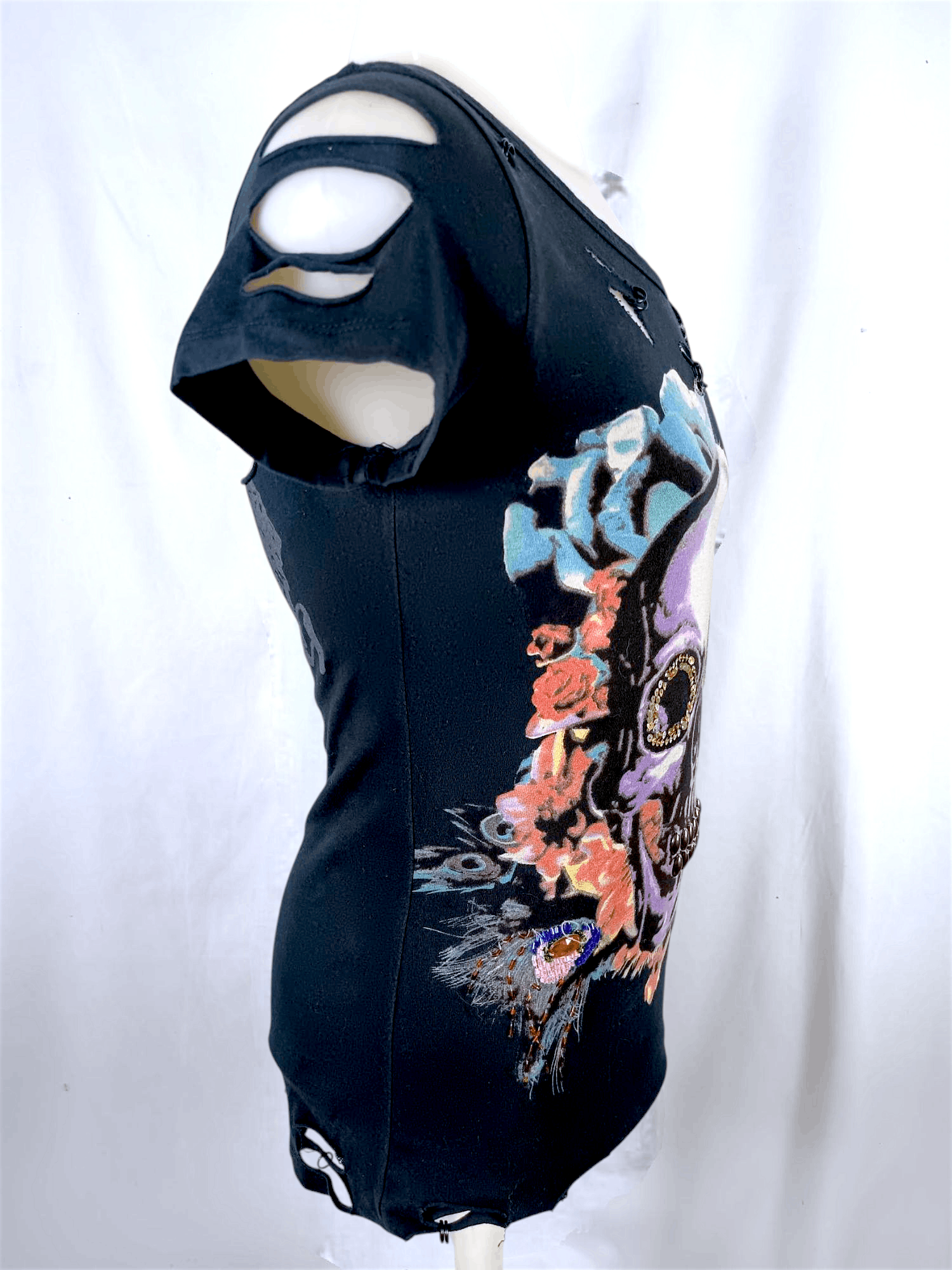 Vintage Crossbonez Distressed Skull Short Sleeve Strict TShirt Size US M / EU 48-50 / 2 - 3 Thumbnail