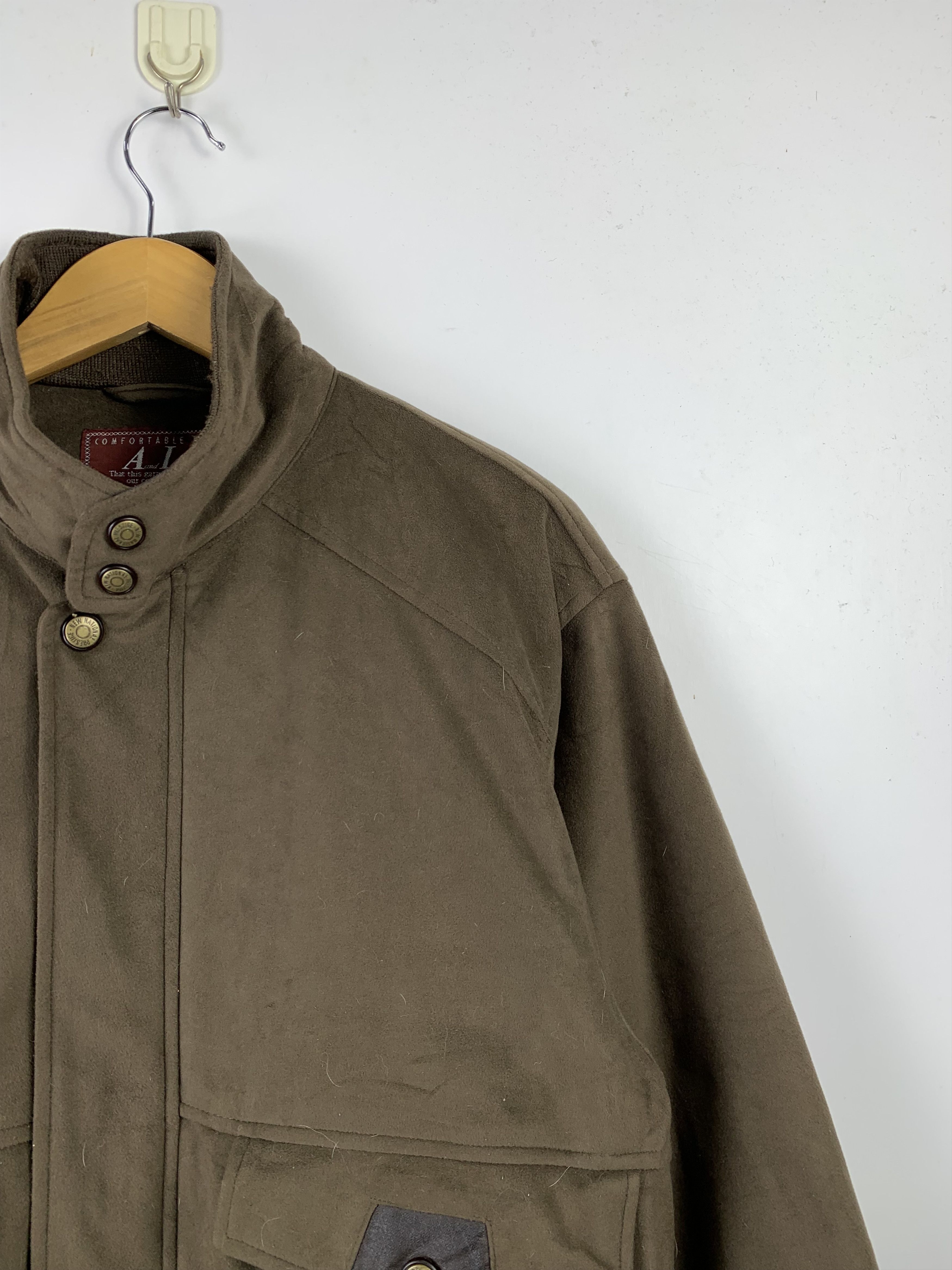 Japanese Brand Vintage 80s Japanese Brand wool Bomber Jackets J1501 Size US L / EU 52-54 / 3 - 6 Thumbnail