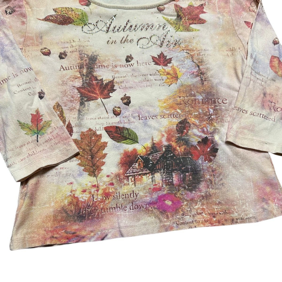 Vintage Vintage Y2K Women’s Studio Gem AOP Rhinestone Shirt Size L / US 10 / IT 46 - 6 Thumbnail