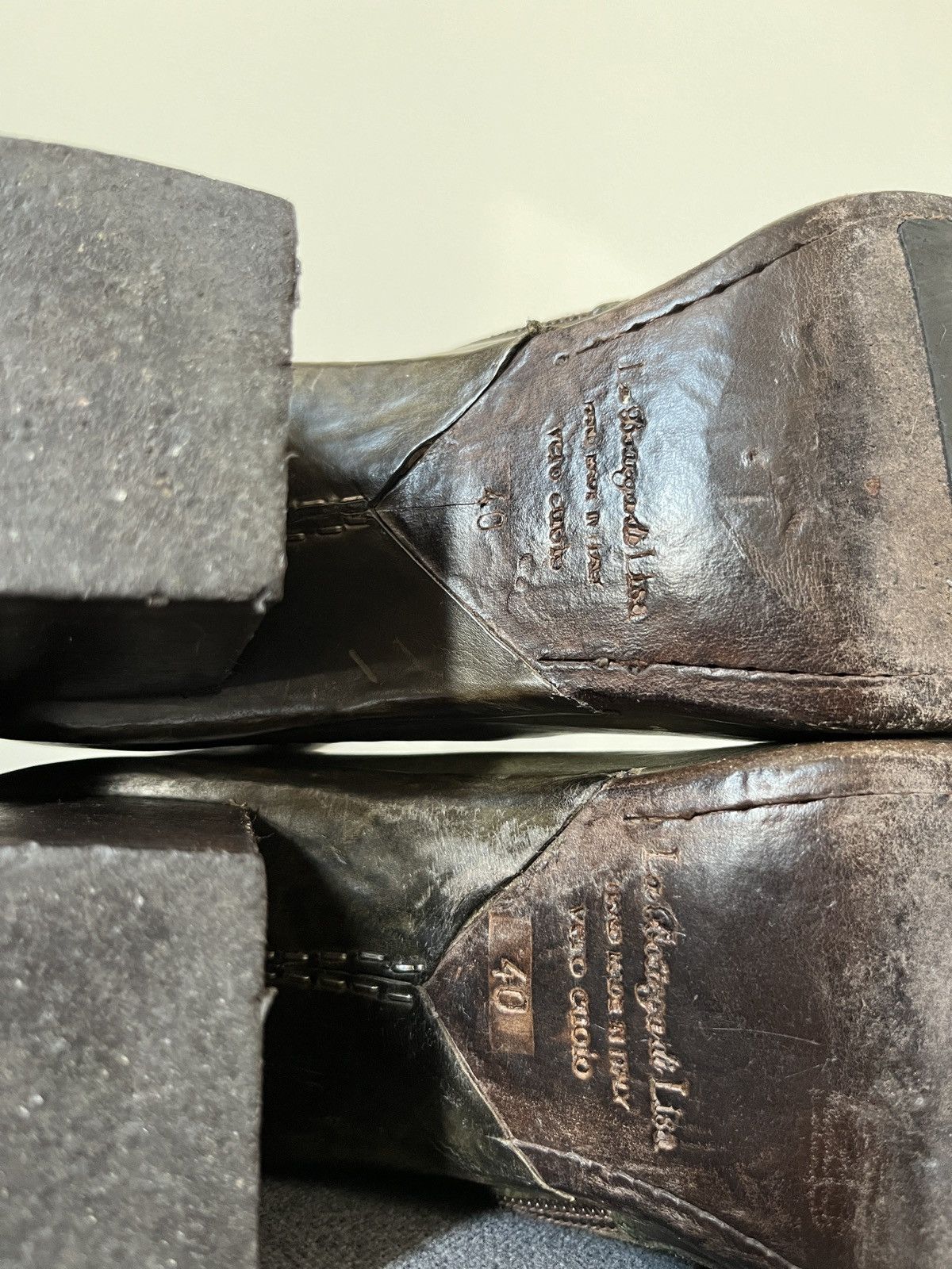 A.S.98 La Bottega di Lisa Ancle Avant Garde Green Leather Boots Size US 9 / IT 39 - 21 Thumbnail