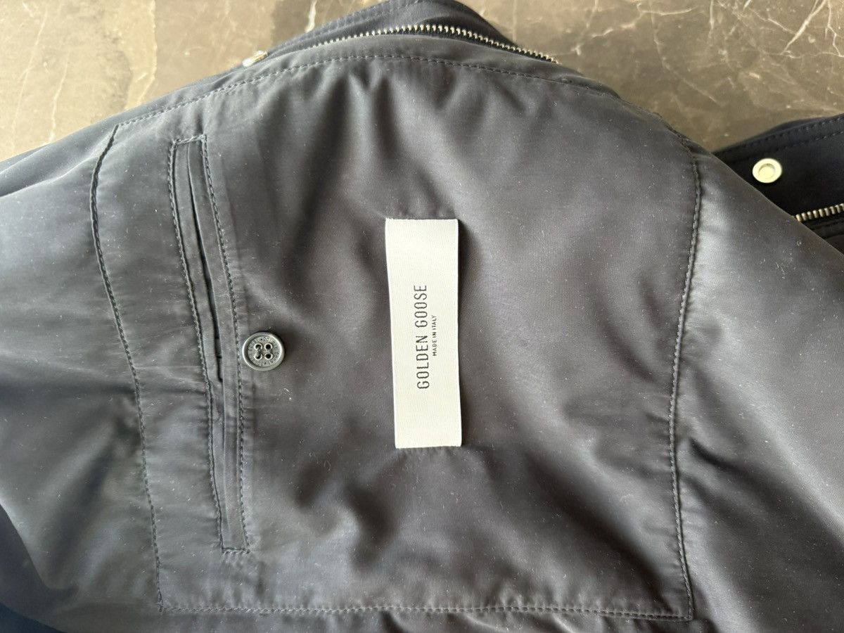 Golden Goose Golden Goose Padded Leather Collar Zip Jacket — Black Size US M / EU 48-50 / 2 - 8 Thumbnail