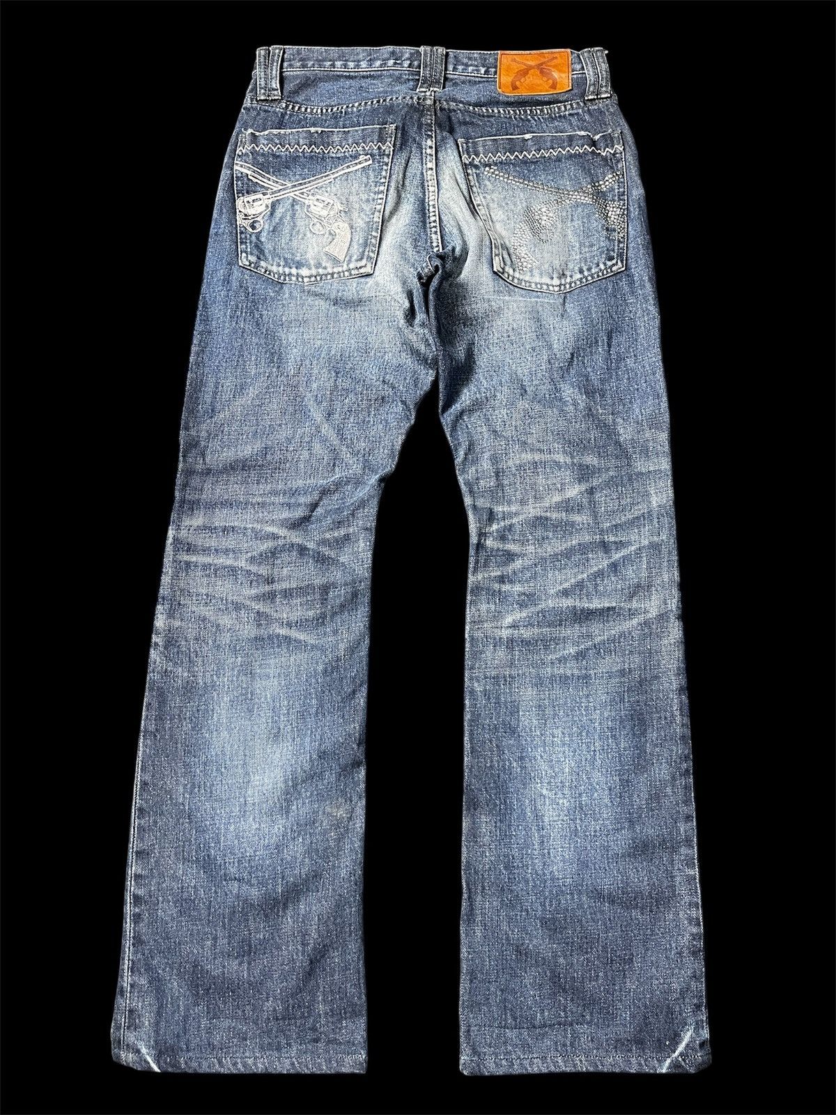roarguns Flare Roar Double Guns Pocket Rare jeans Size US 30 / EU 46 - 1 Thumbnail