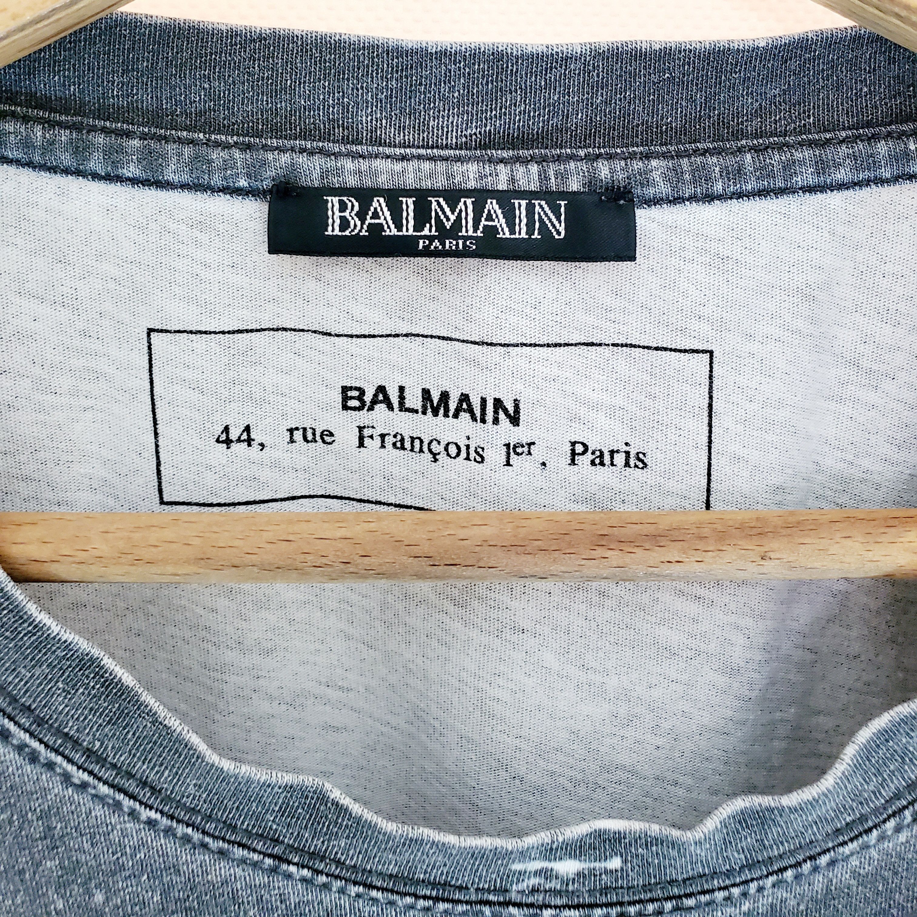 Balmain BALMAIN TWO-TONE LOGO-PRINT T-SHIRT size Xl Size US XL / EU 56 / 4 - 3 Thumbnail