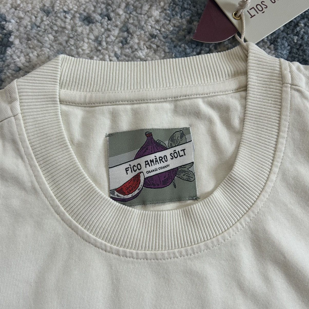 Vintage FìCO AMÀRO SÔLT BLiND STiTCH CACTUS TEE CREAM ORANGE COUNTY Size US XL / EU 56 / 4 - 12 Thumbnail