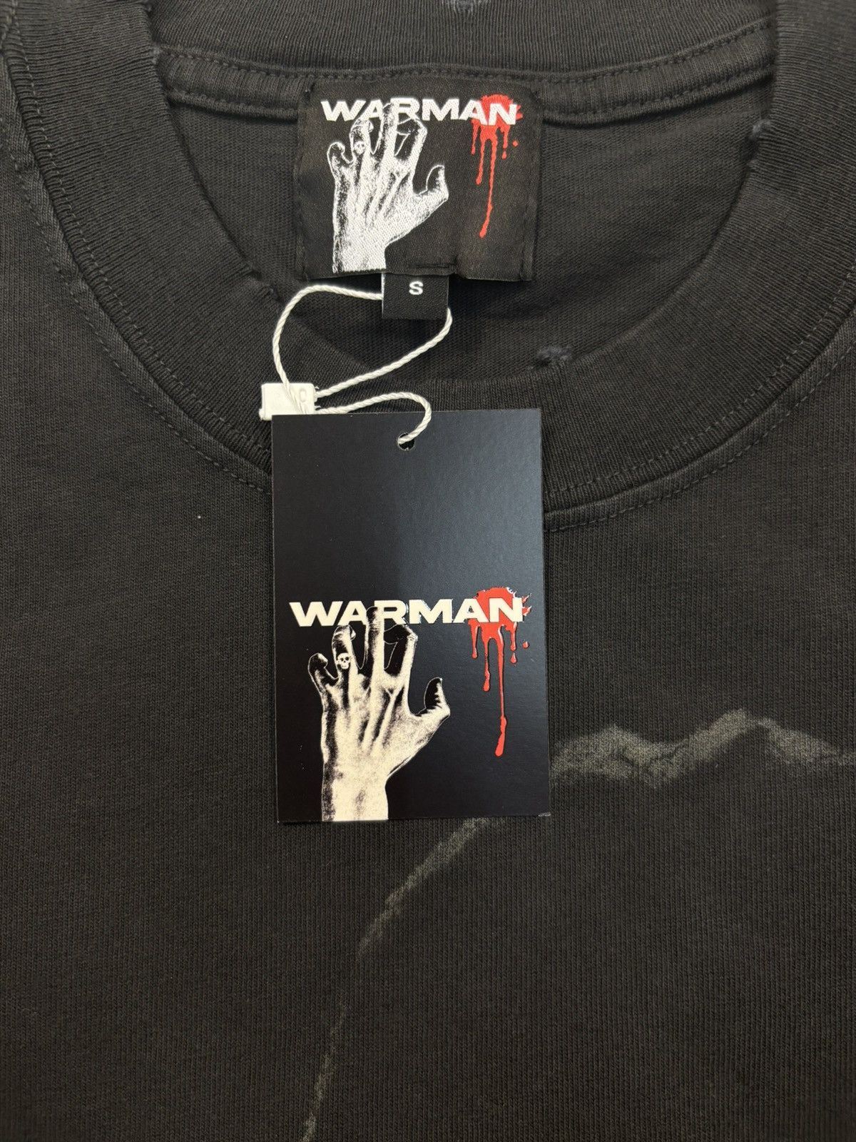 Vintage Warman Hugging Graphic T-Shirt, Washed Black Size US S / EU 44-46 / 1 - 7 Thumbnail