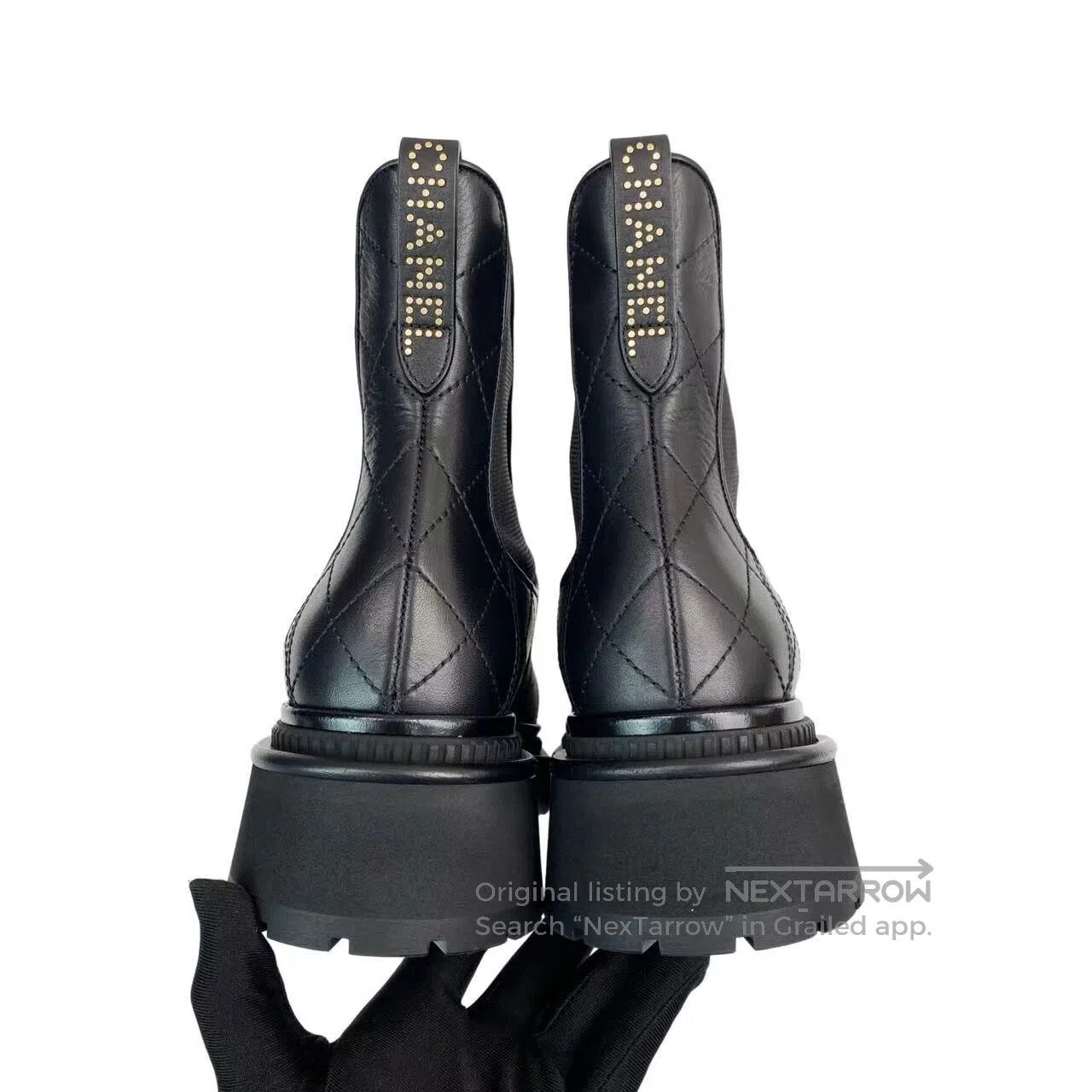 Chanel Chanel 23a Chelsea diamond plaid booties| Size US 7.5 / IT 37.5 - 6 Thumbnail