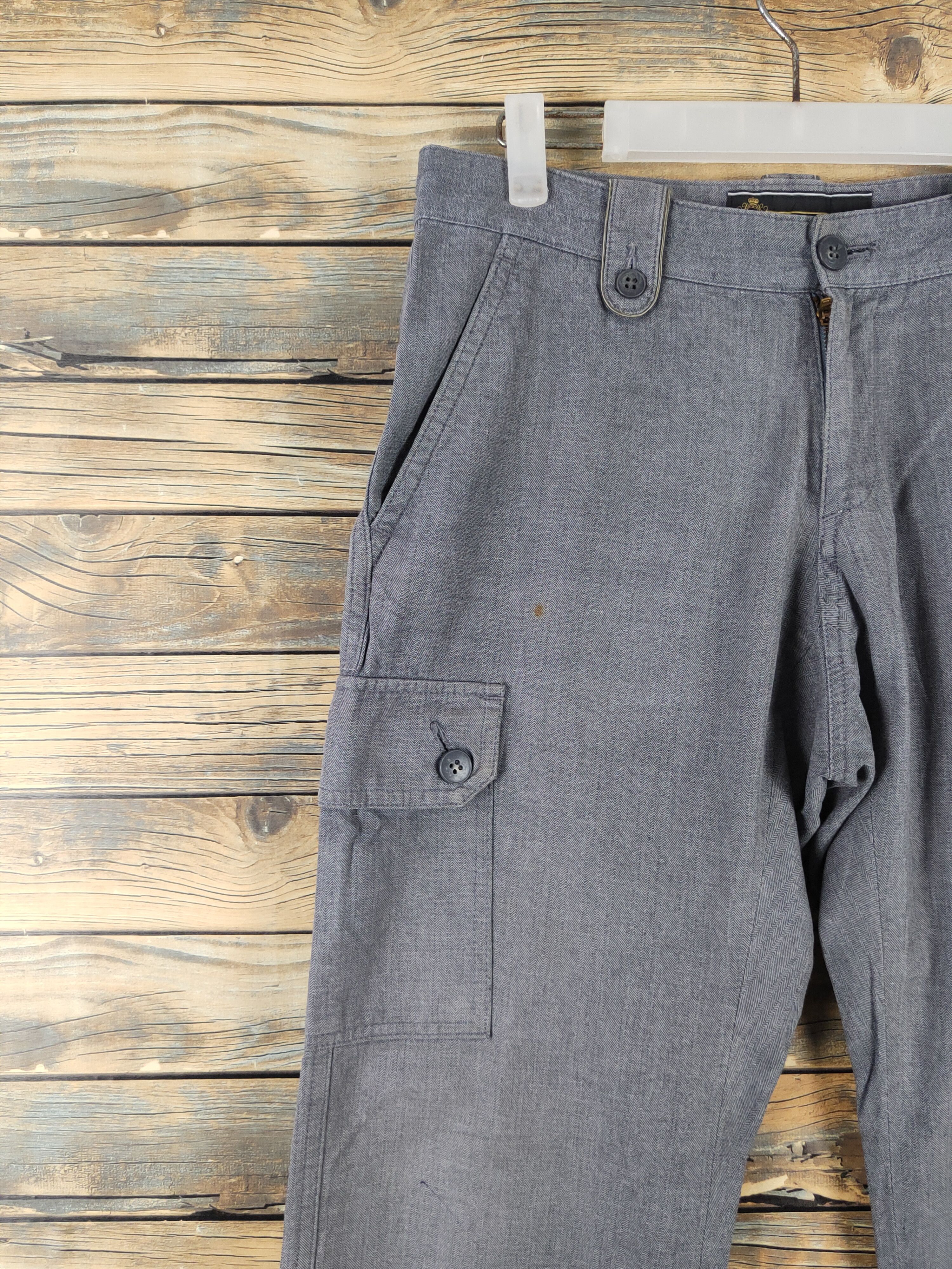 Melrose Melrose Dark Gray Multipocket Tactical Cargo Pants #W1892 Size US 31 - 3 Thumbnail