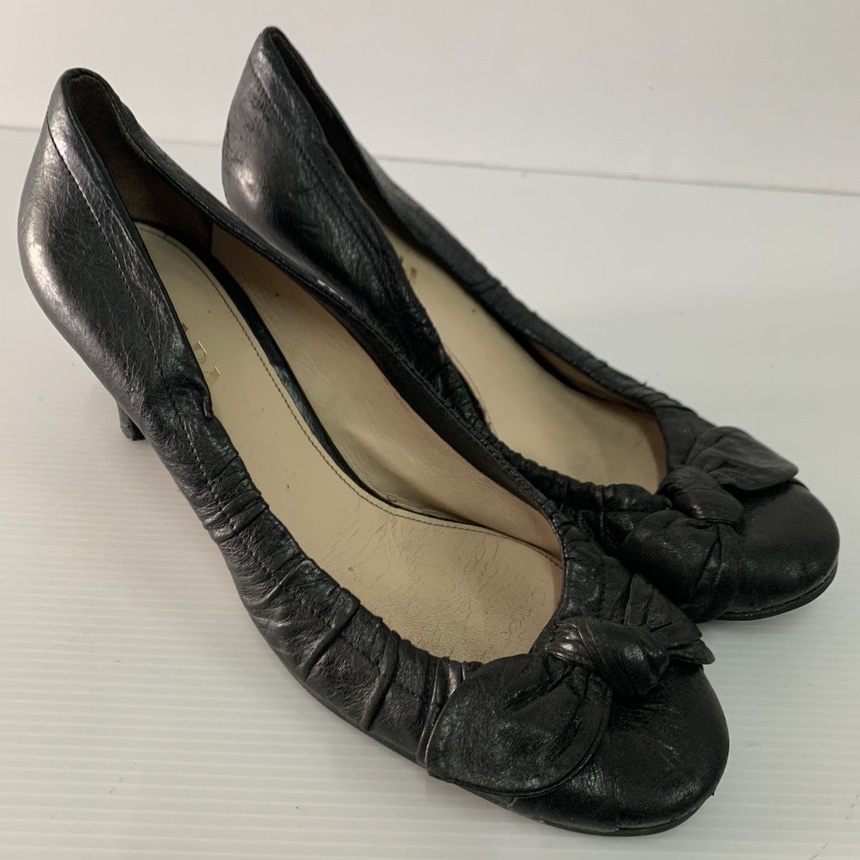 Prada Prada Leather Heels Size US 8 / IT 38 - 10 Thumbnail