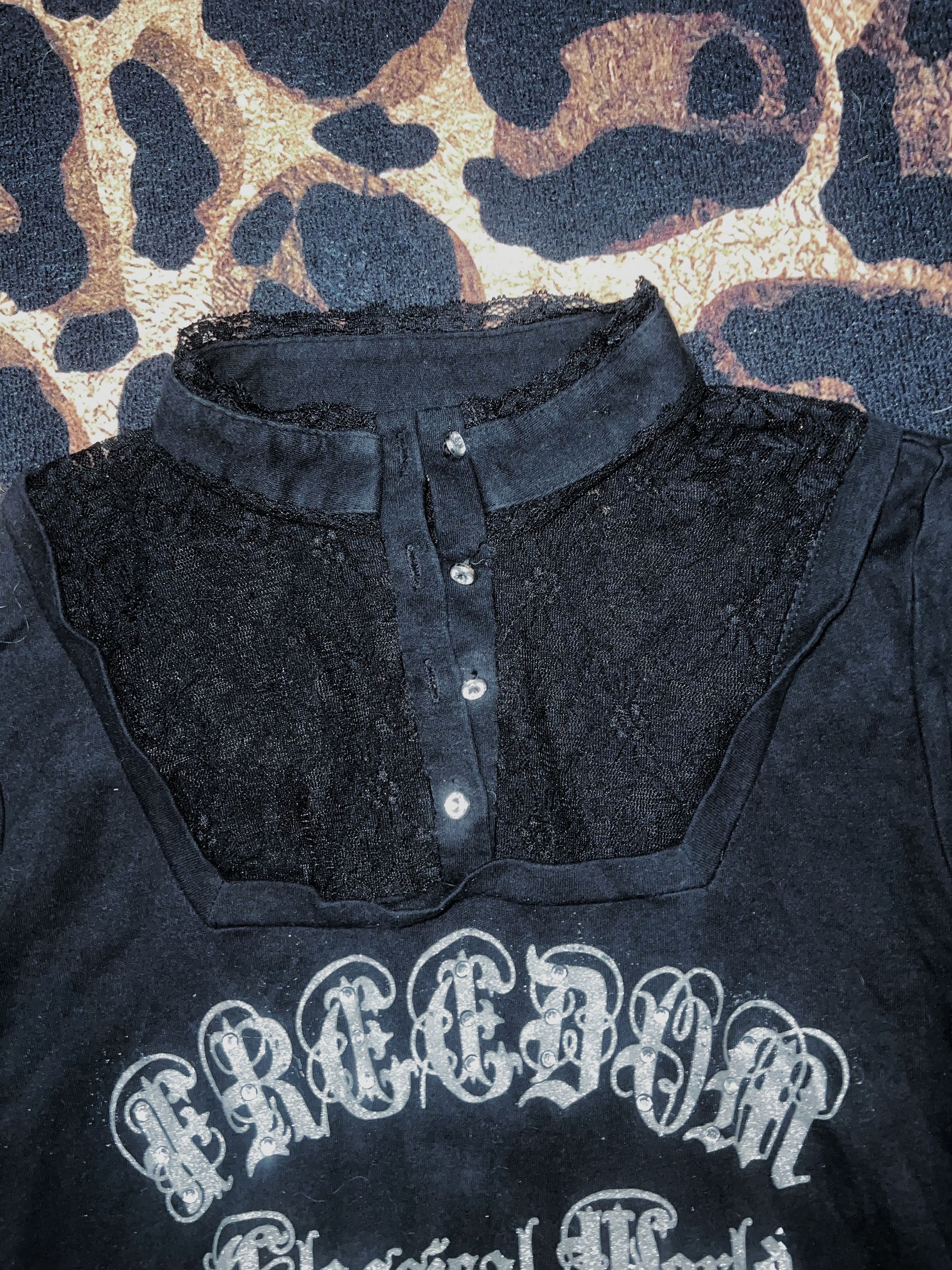 Japanese Brand TRPP GIRL skull and lace punk top☠️ ➕ Size M / US 6-8 / IT 42-44 - 5 Thumbnail