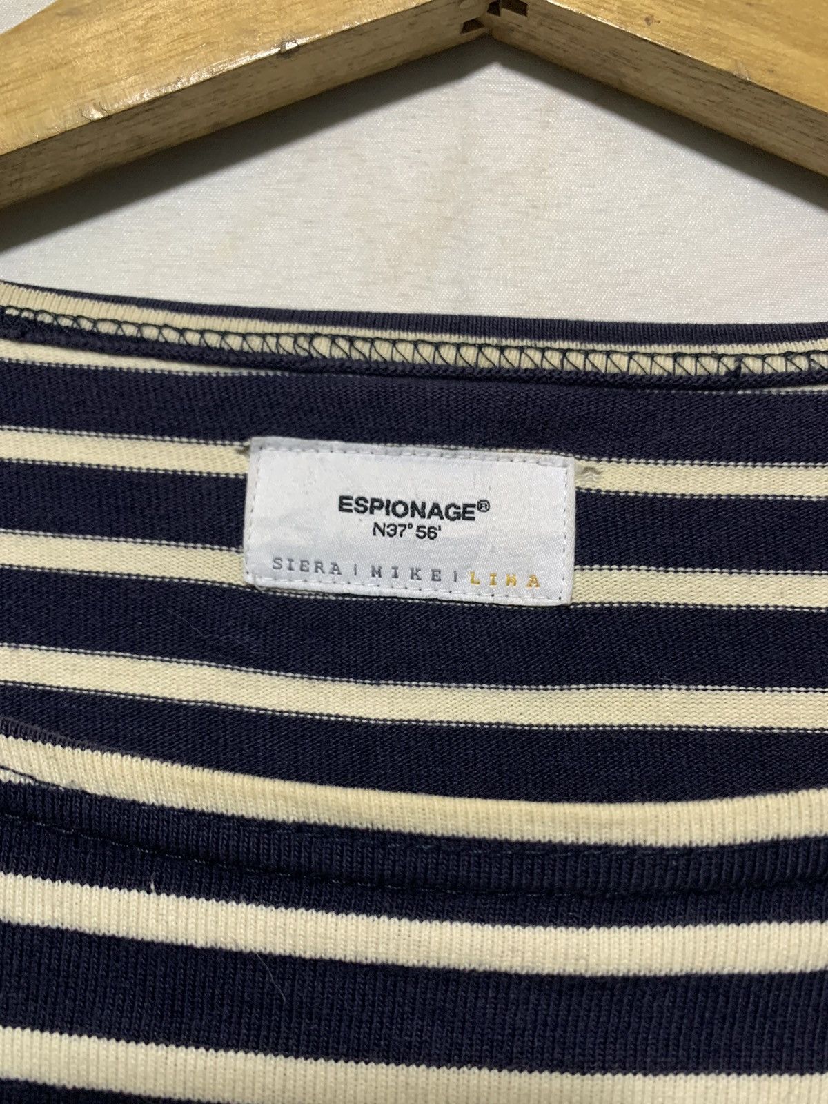 14th Addiction Espionage striped shoulder patch striped pocket lomgsleeve Size US L / EU 52-54 / 3 - 6 Thumbnail