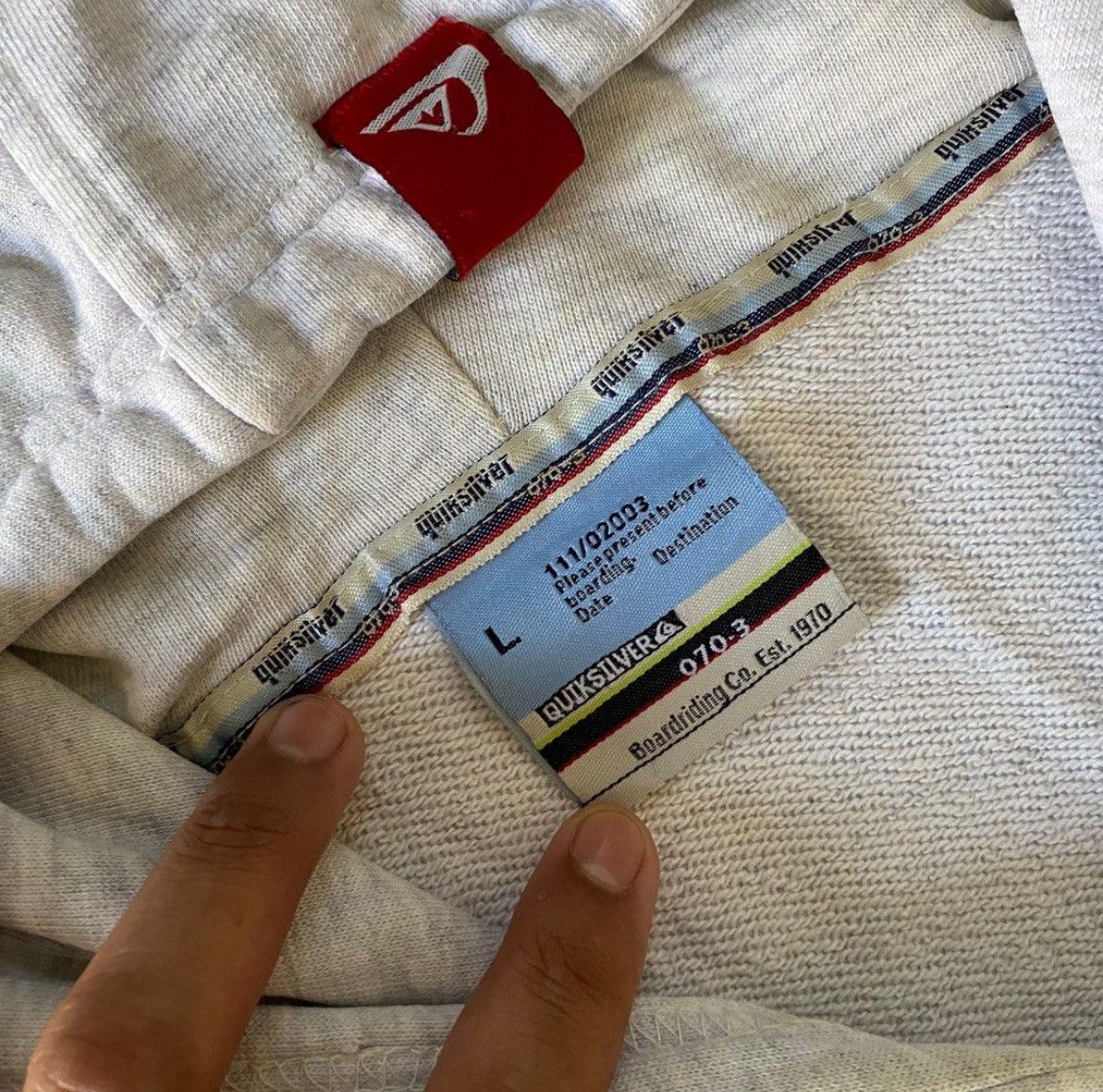 Quicksilver Vintage Quiksilver Zip Hoodie Logo Size US L / EU 52-54 / 3 - 4 Thumbnail