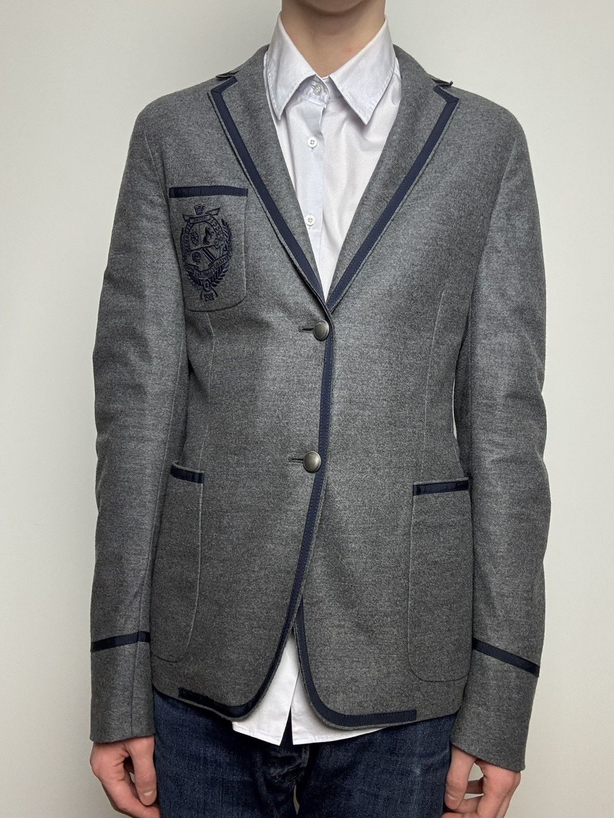 Gucci Gucci Raw Cut Light Jersey Logo Crest Blazer Luxury RRP 4$K+ Size 50R - 2 Thumbnail