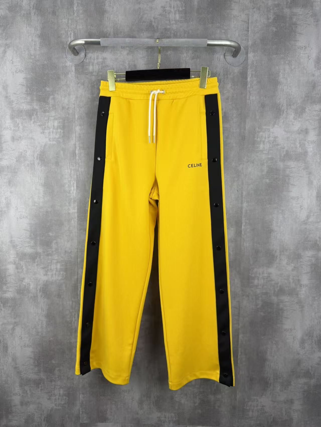 Celine Celine Side Stripe Sweatpants Yellow Size XS Size US 28 / EU 44 - 1 Thumbnail