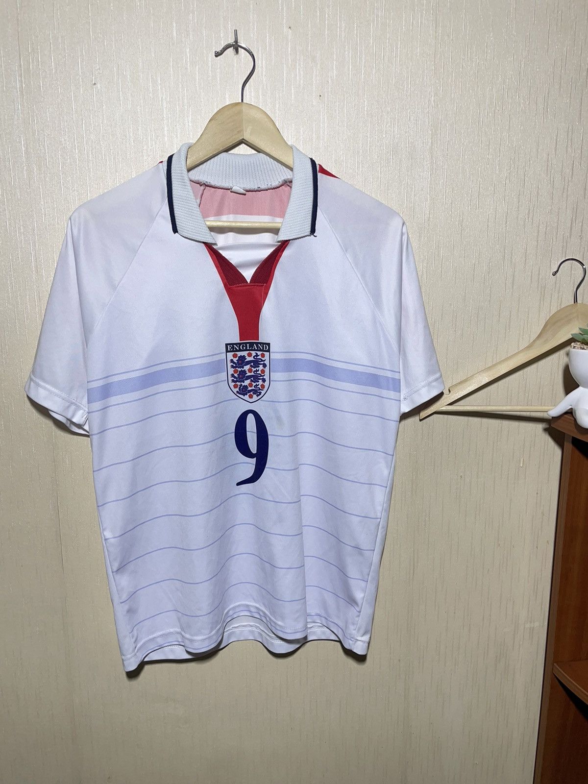 Vintage England Rooney #9 vintage soccer jersey Size US L / EU 52-54 / 3 - 3 Thumbnail