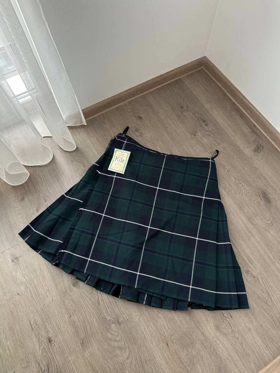 Vintage Vintage Scottish Highland Woven Green Cell Skirt Kilt Size 30" / US 8 / IT 44 - 17 Thumbnail
