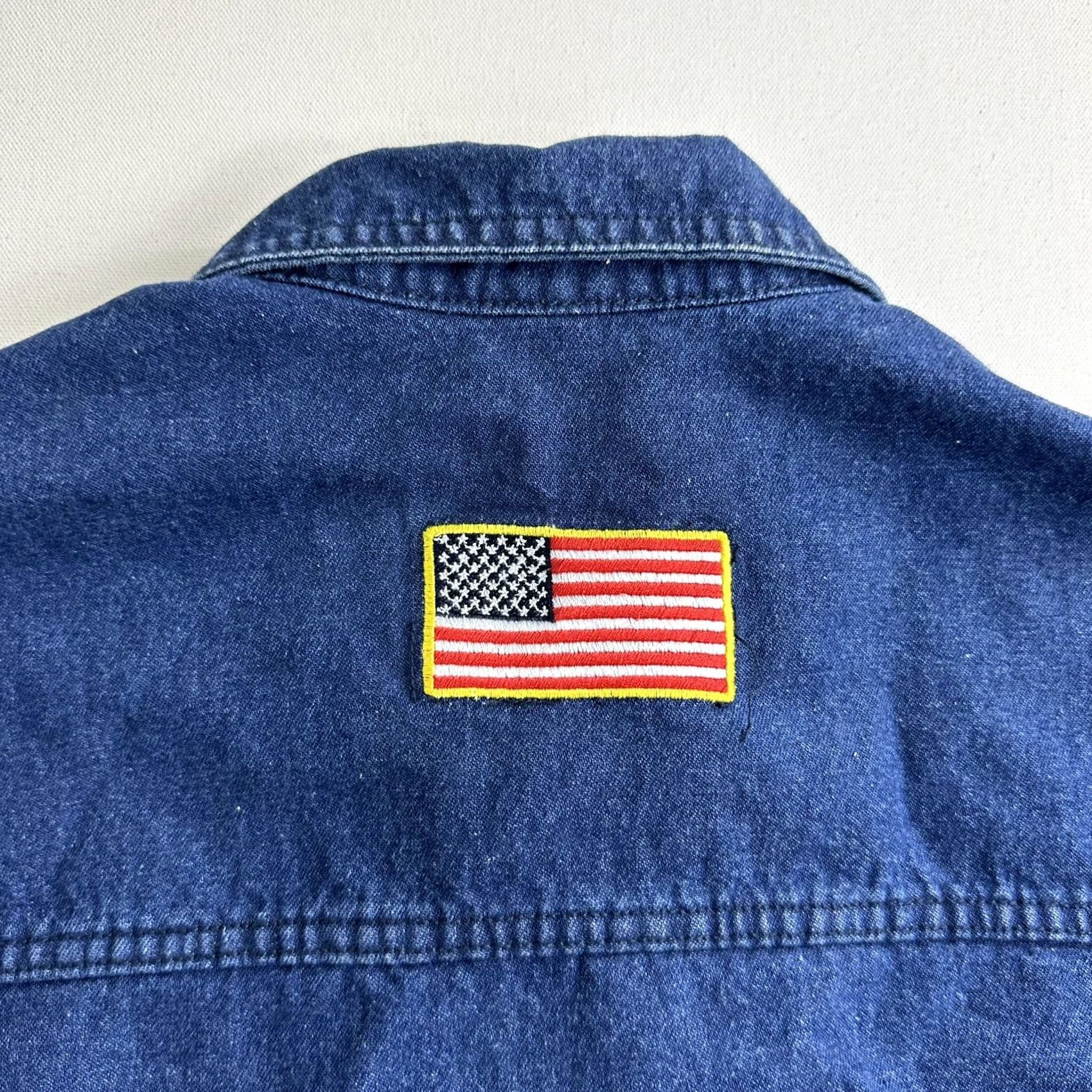 Vintage VINTAGE United States Army Denim Trucker Jacket 2XL Blue Army Patches United States Army Jacket Men Size US XXL / EU 58 / 5 - 3 Thumbnail