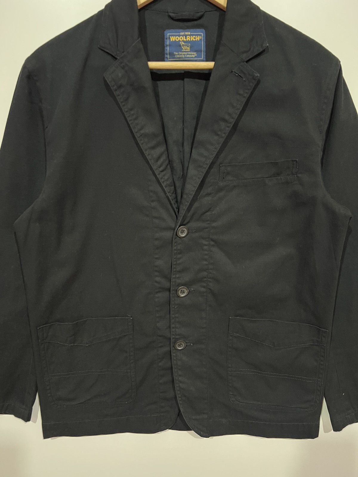 Japanese Brand 🔥 Woolrich black Ripstop blazer jacket Size US S / EU 44-46 / 1 - 4 Thumbnail