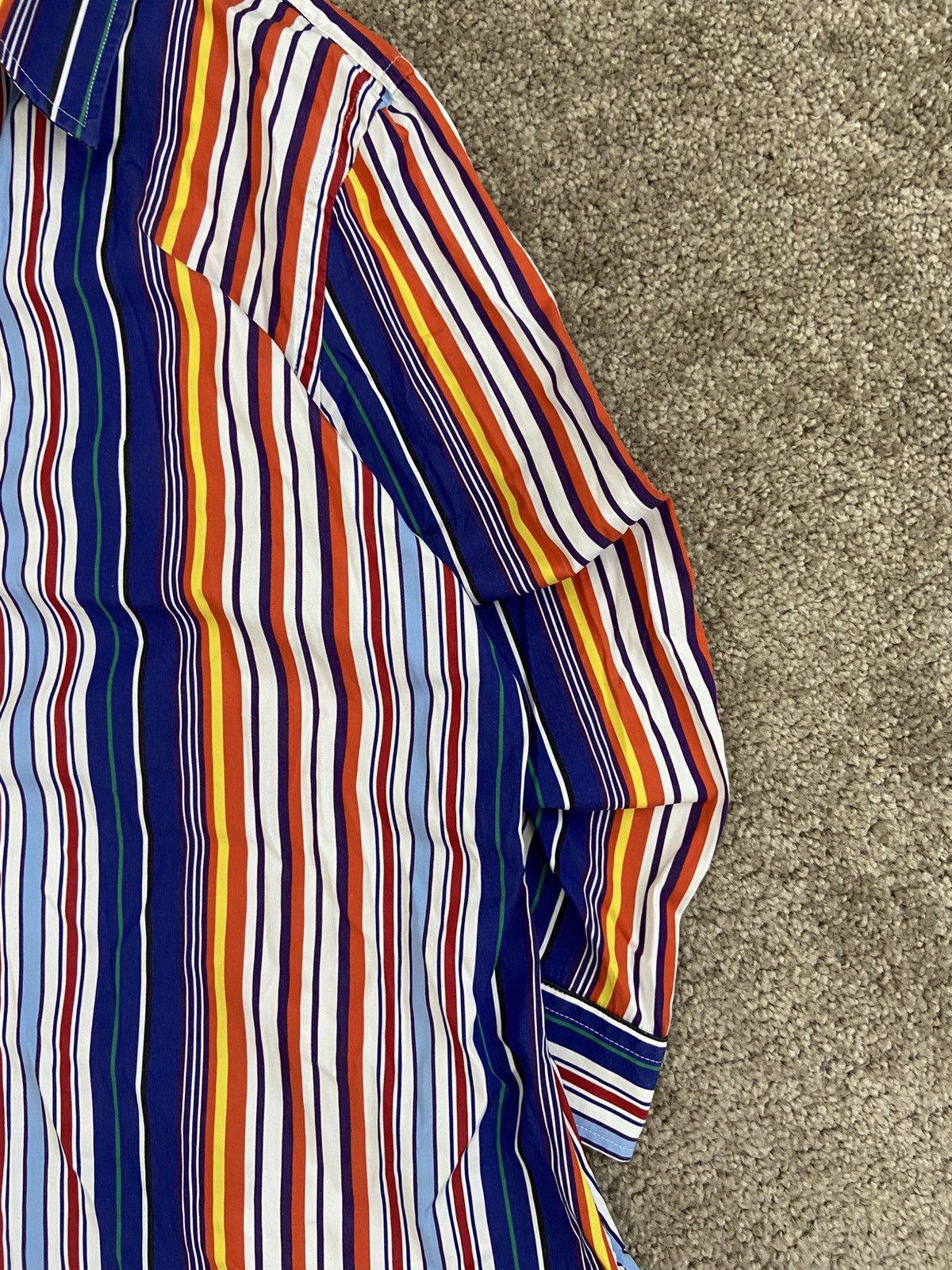 Ralph Lauren Ralph Lauren Multi Vibrant Stripe Cotton Shirt Top Size US L / EU 52-54 / 3 - 2 Thumbnail
