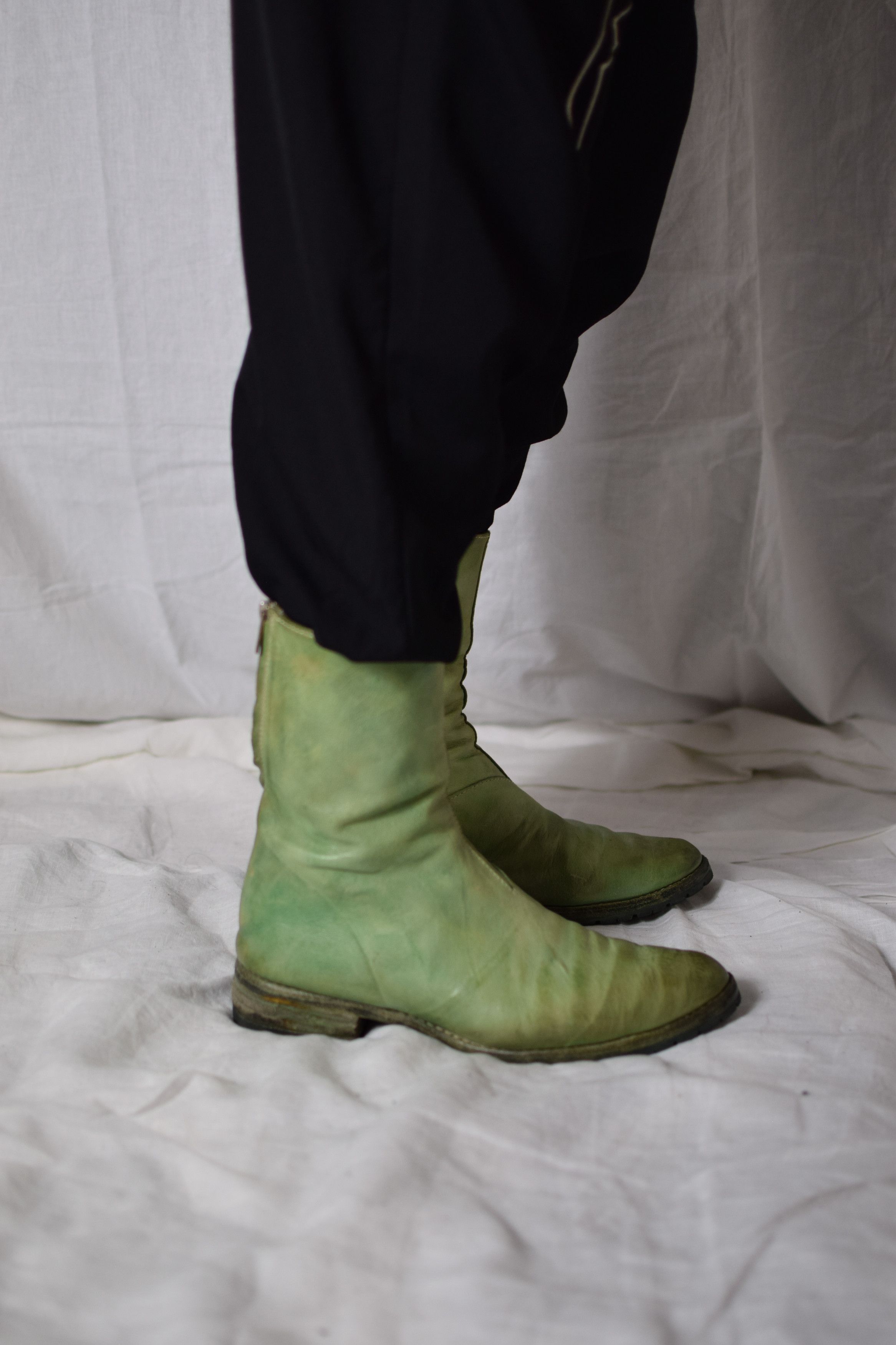 Carol Christian Poell CCP Col. 06 Green Tornado Boots Size US 9 / EU 42 - 3 Thumbnail