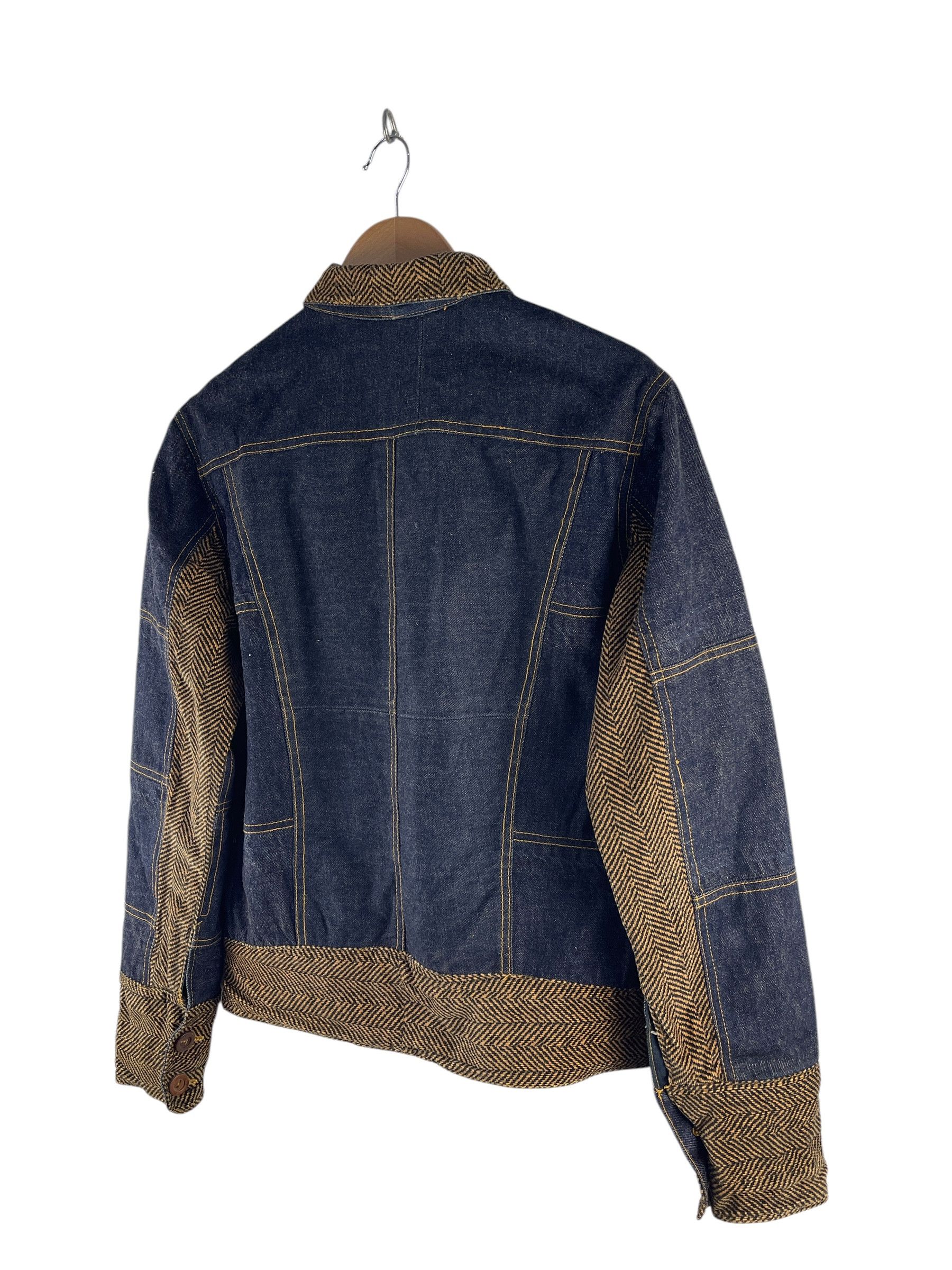 Japanese Brand Japanese Denim Patchwork Reversible Denim Jacket Size US S / EU 44-46 / 1 - 6 Thumbnail