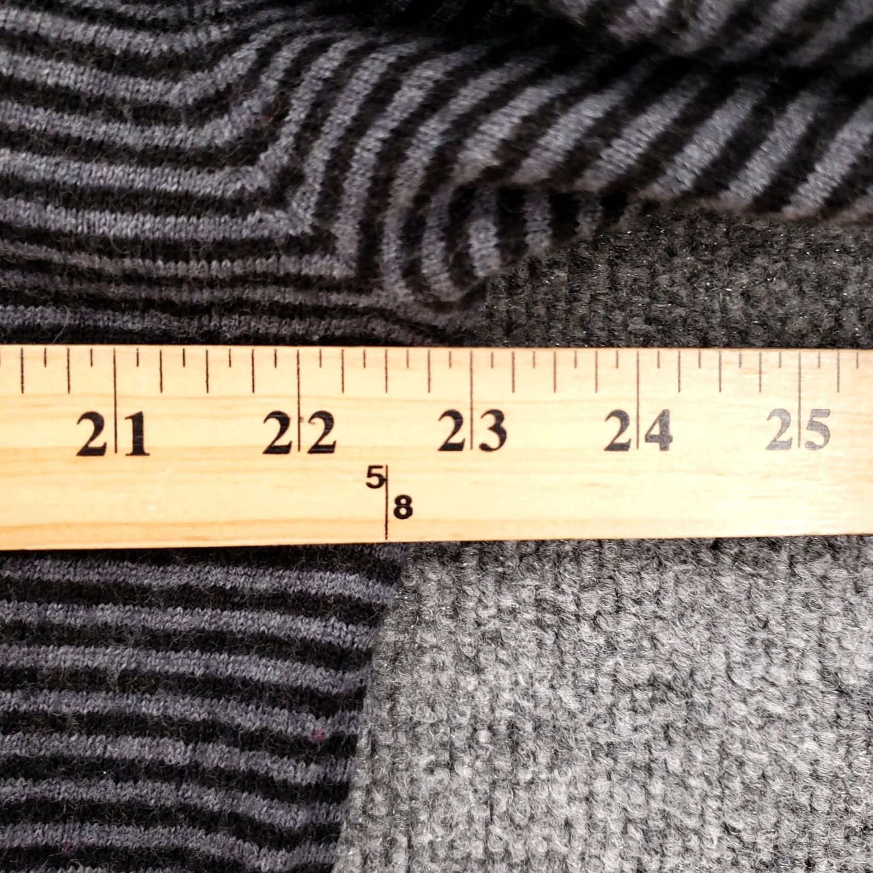 BUGATCHI BUGATCHI Sweater Mens XL Gray Long Sleeve Stripe Merino Wool Pullover Knit Size US XL / EU 56 / 4 - 5 Thumbnail