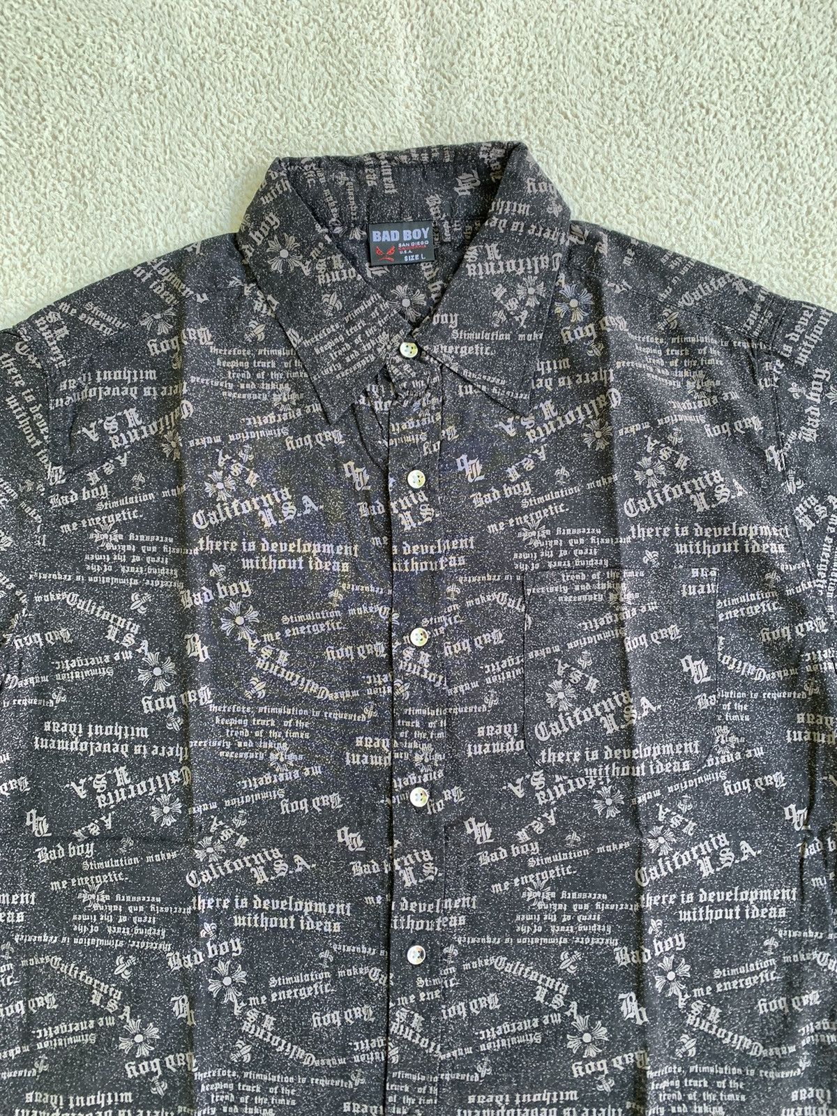 Beauty Beast × If Six Was Nine × Japanese Brand bad boy printed button shirt Size US L / EU 52-54 / 3 - 3 Thumbnail