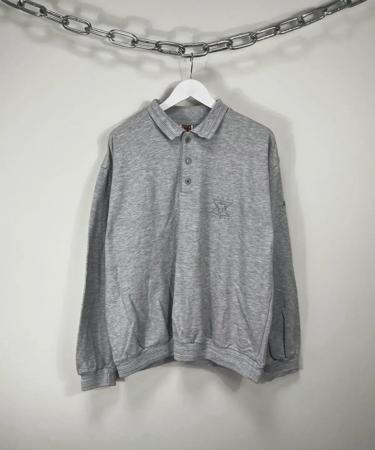 Nike Vintage 90s Nike Y2K Cross Training Rugby Sweatshirt Size US L / EU 52-54 / 3 - 1 Thumbnail