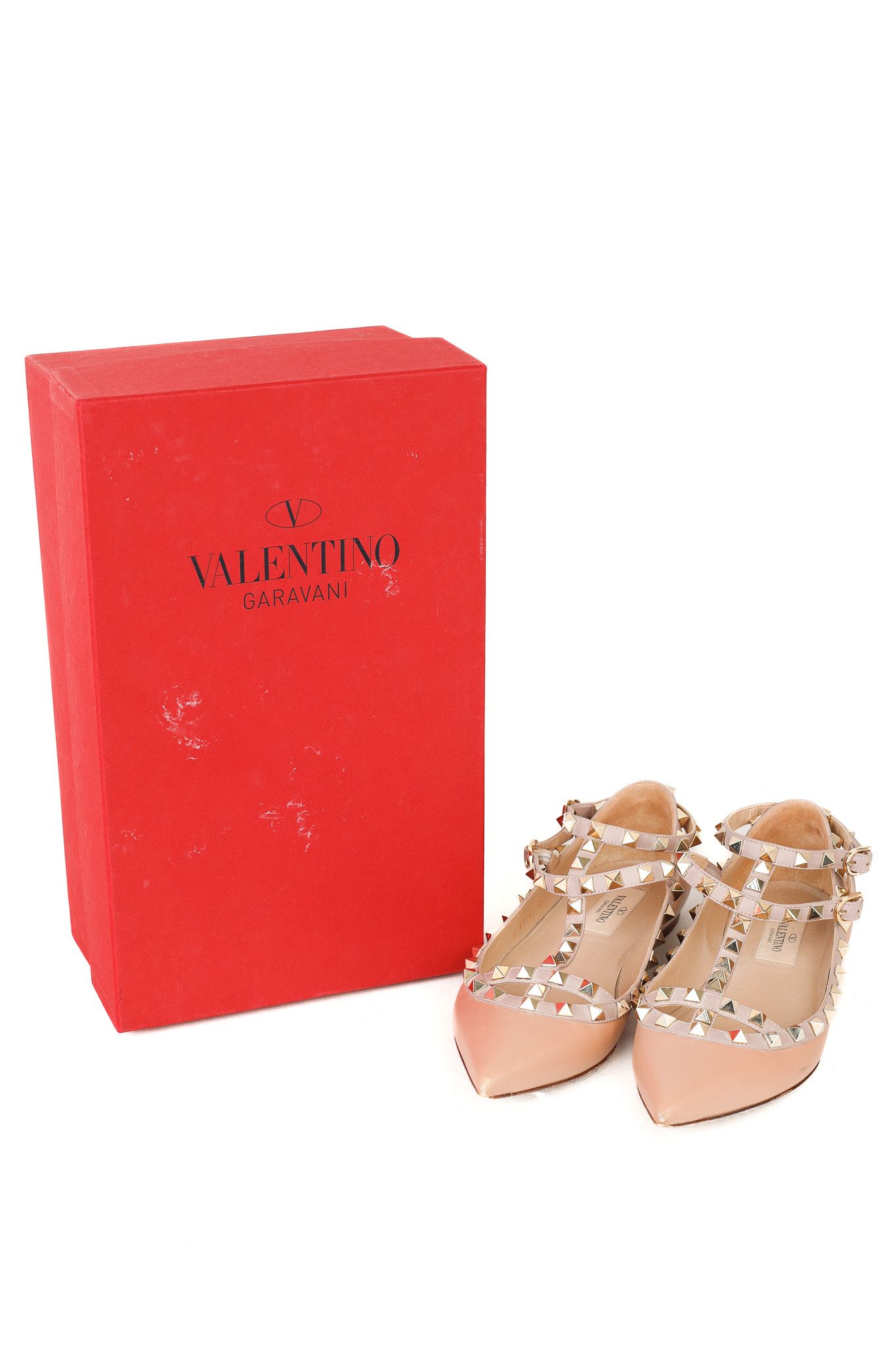 Valentino Valentino Garavani Rockstud Triple Cage Ballerina Flat Size US 5.5 / IT 35.5 - 11 Thumbnail