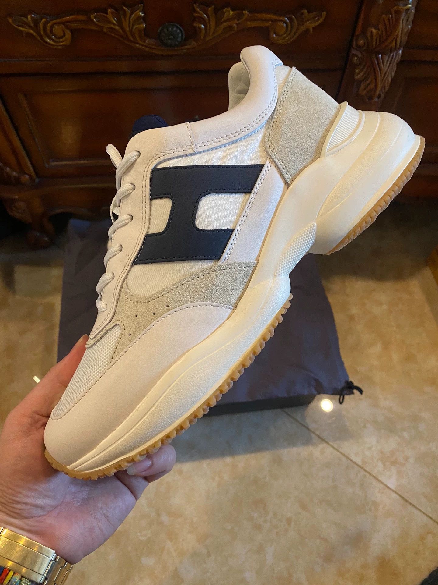 Hogan Hogan Dad Shoe Thick Sole Platform US 7 New Authentic Size US 7 / EU 40 - 2 Thumbnail